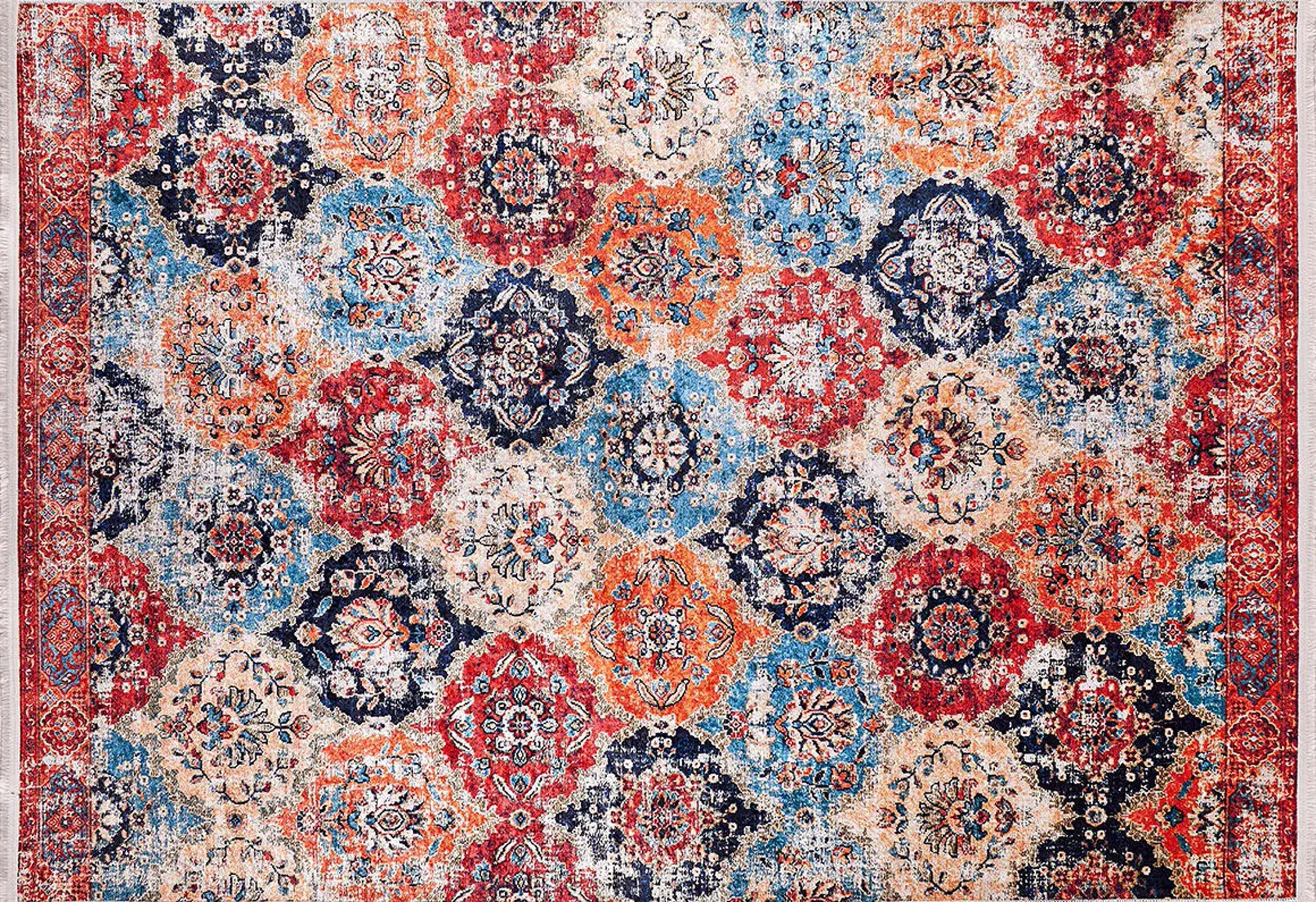 Aman Turkish Multi Color Rug