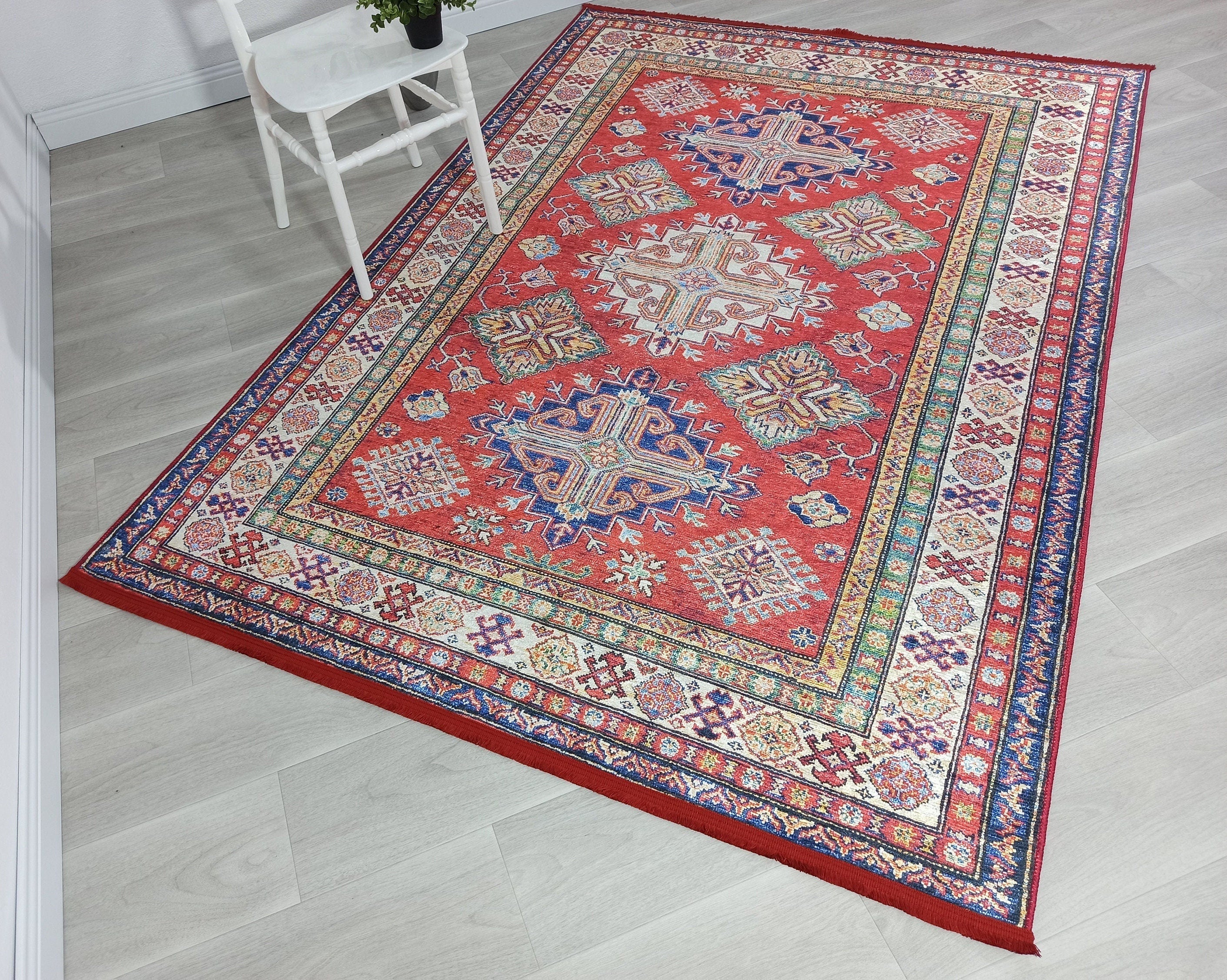 Anan Rug Red Ethnic Turkish Rug