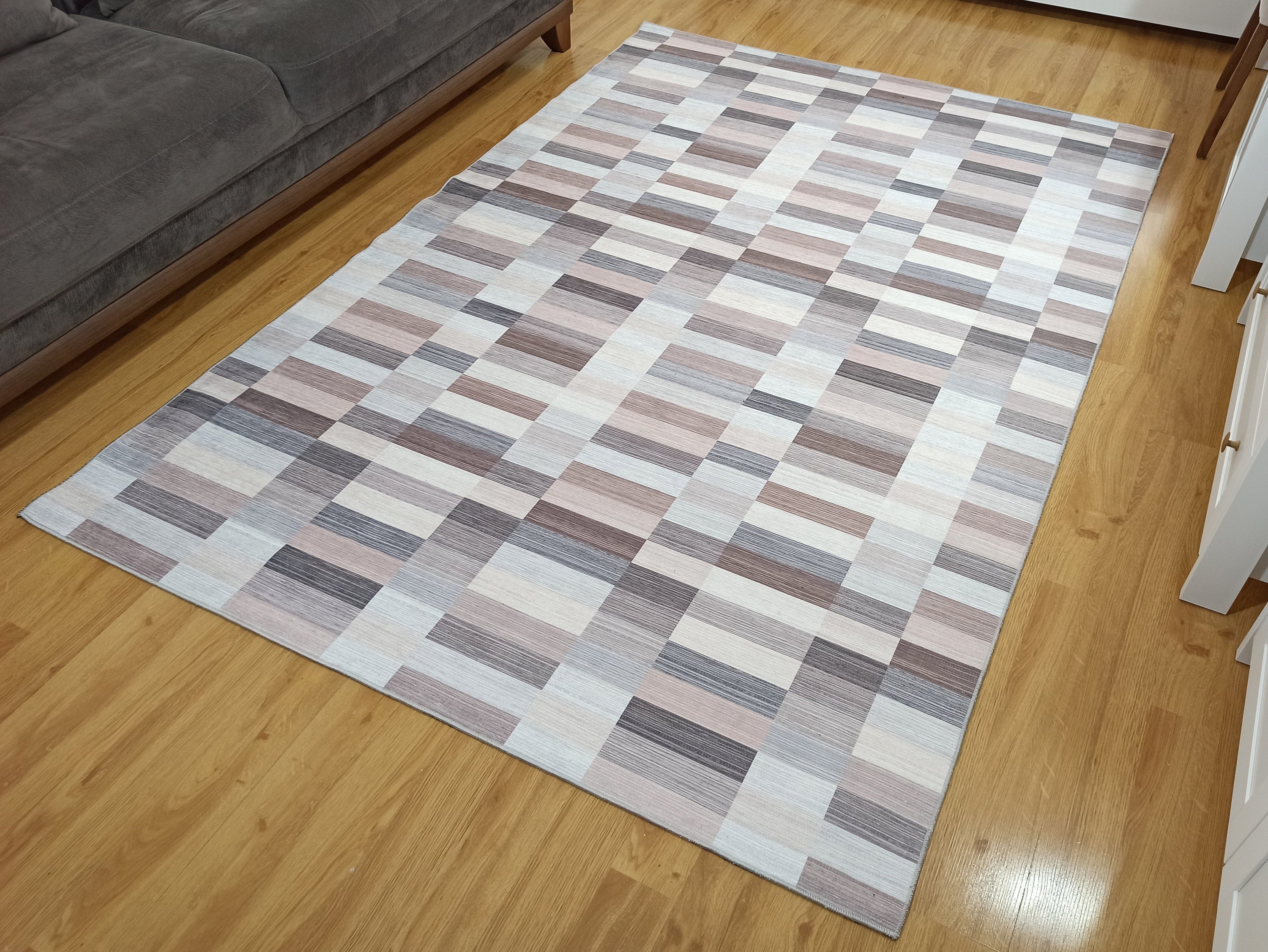 Aram Rug Modern Beige Brown Rug
