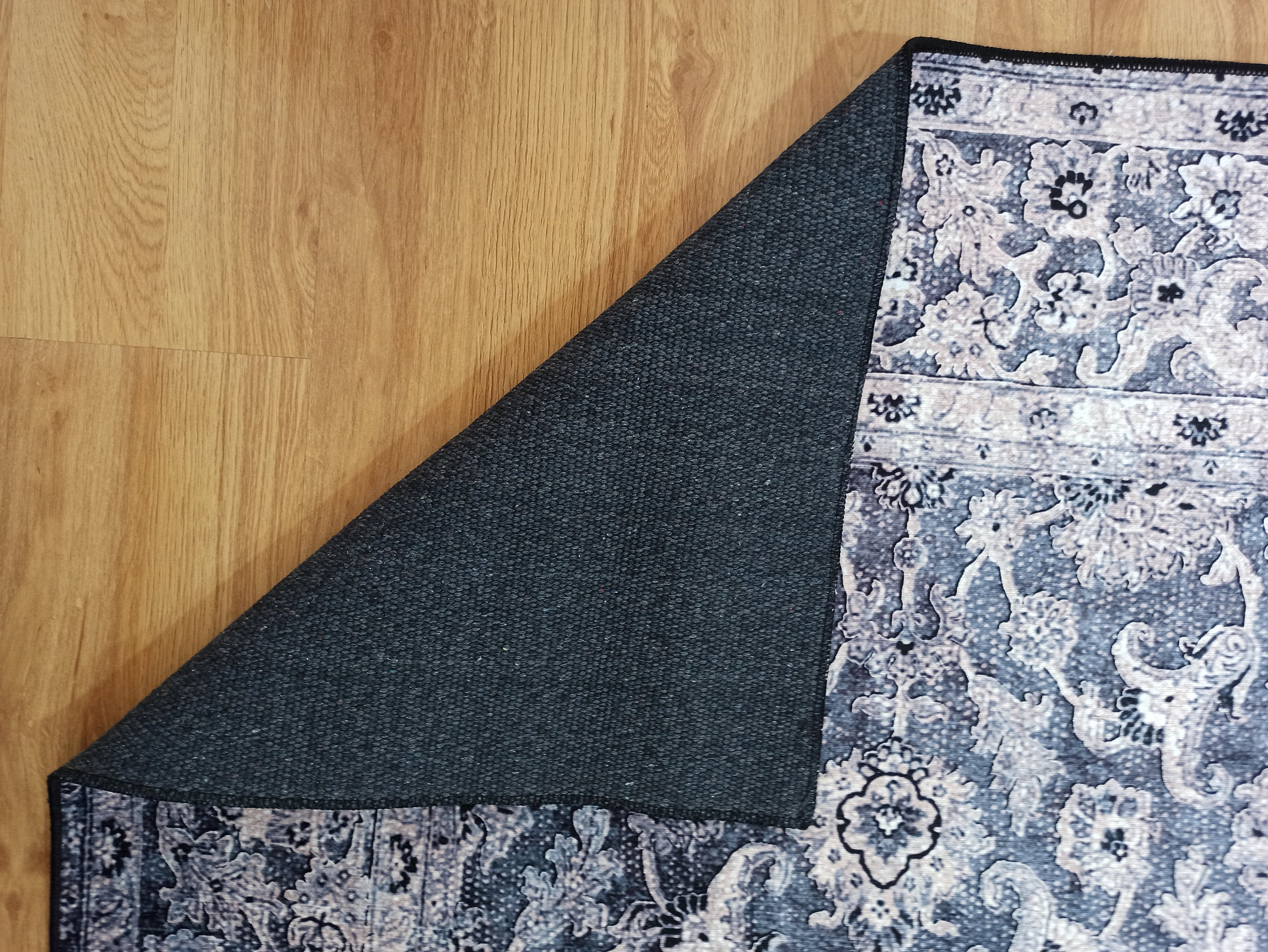 Asena Area Rug | Persian Navy Blue Gray Faded Rug