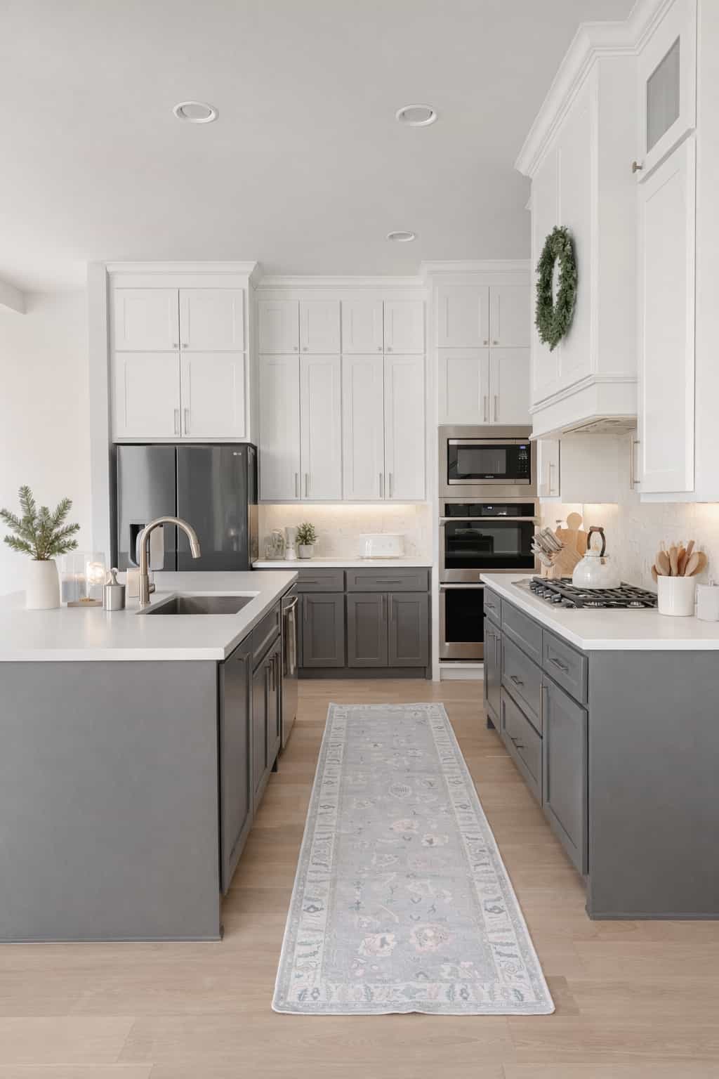 Aviana Pastel Lavender Modern Oushak Rug - Kitchen Rugs