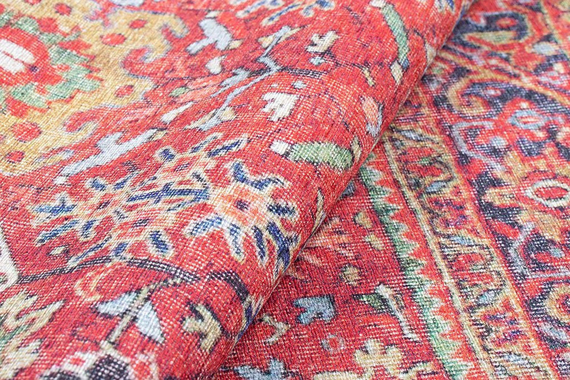 Aya Turkish Colorful Floral Rug