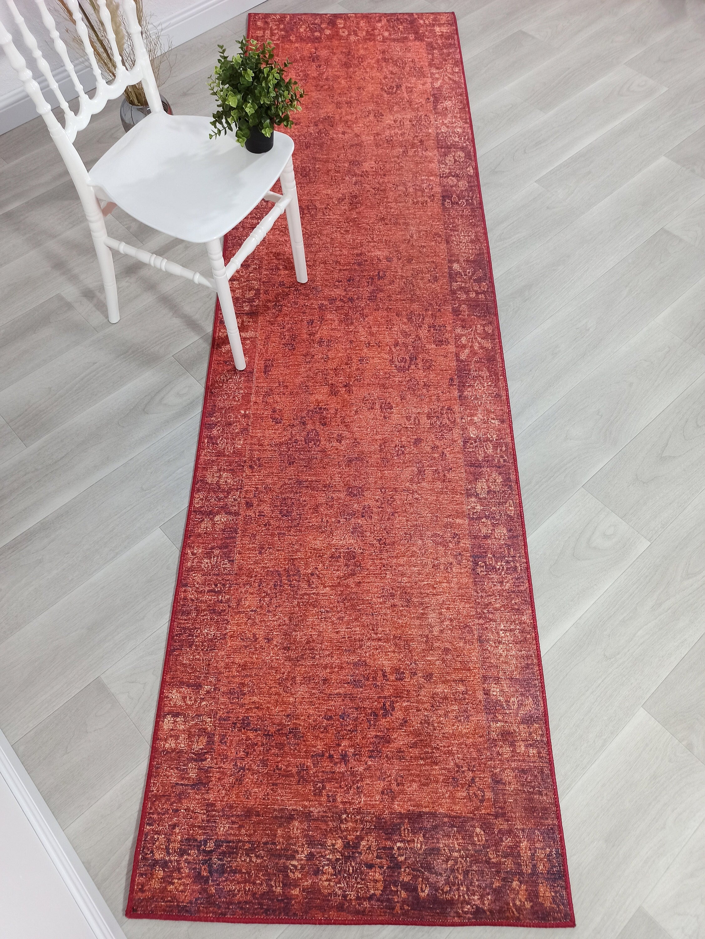 Ragda Turkish Red Beige Oushak Rug