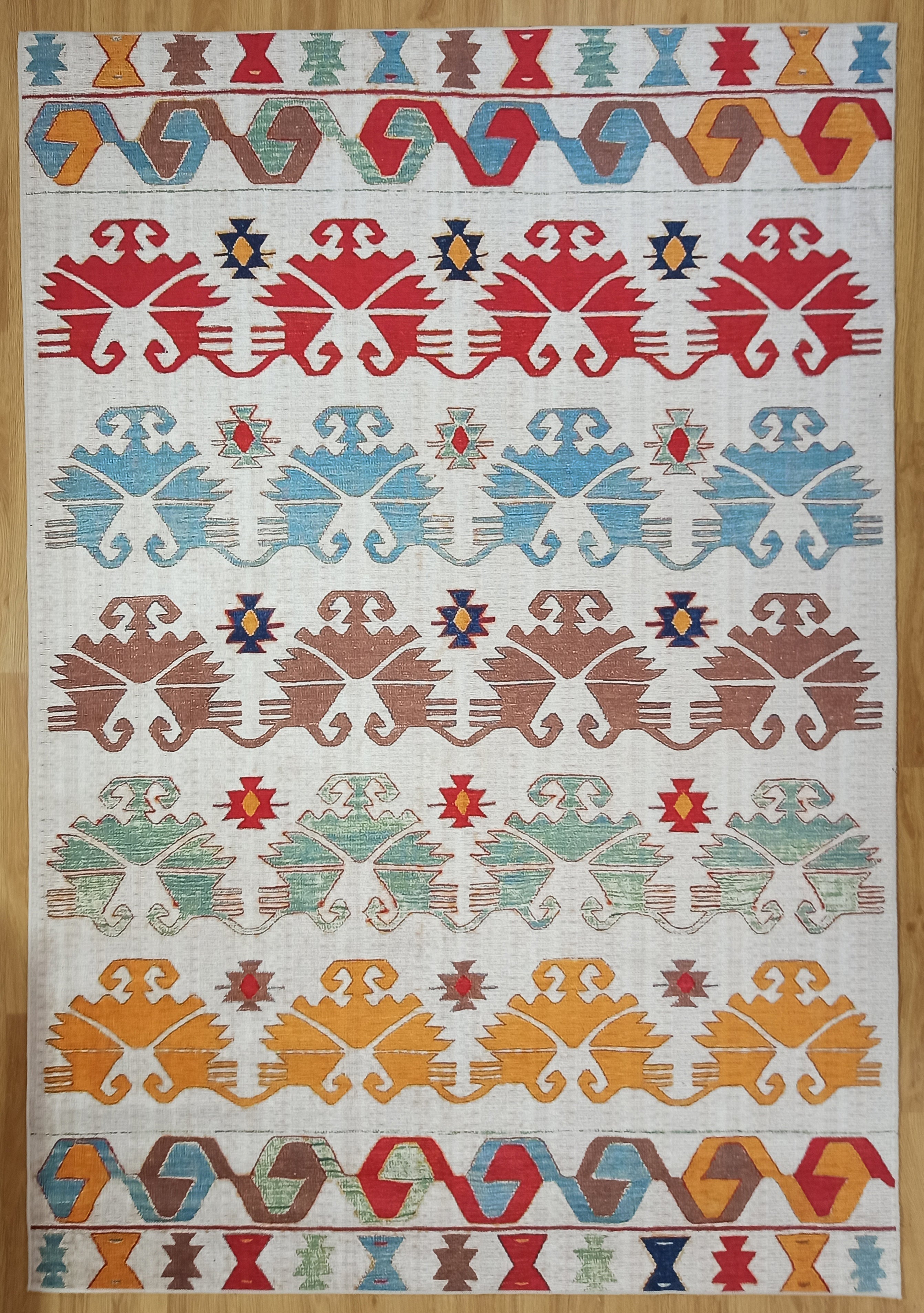 Azay Rug Turkish Colorful Rug