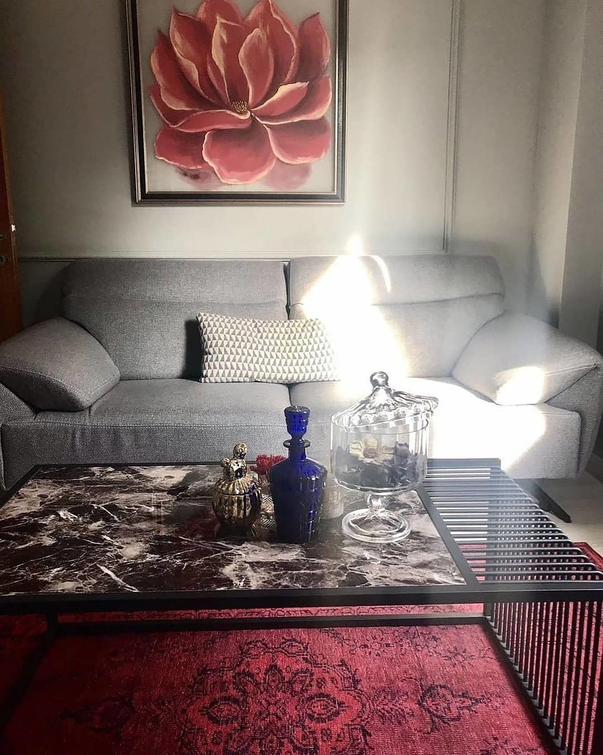 Azra Turkish Vintage Red and Blue Rug