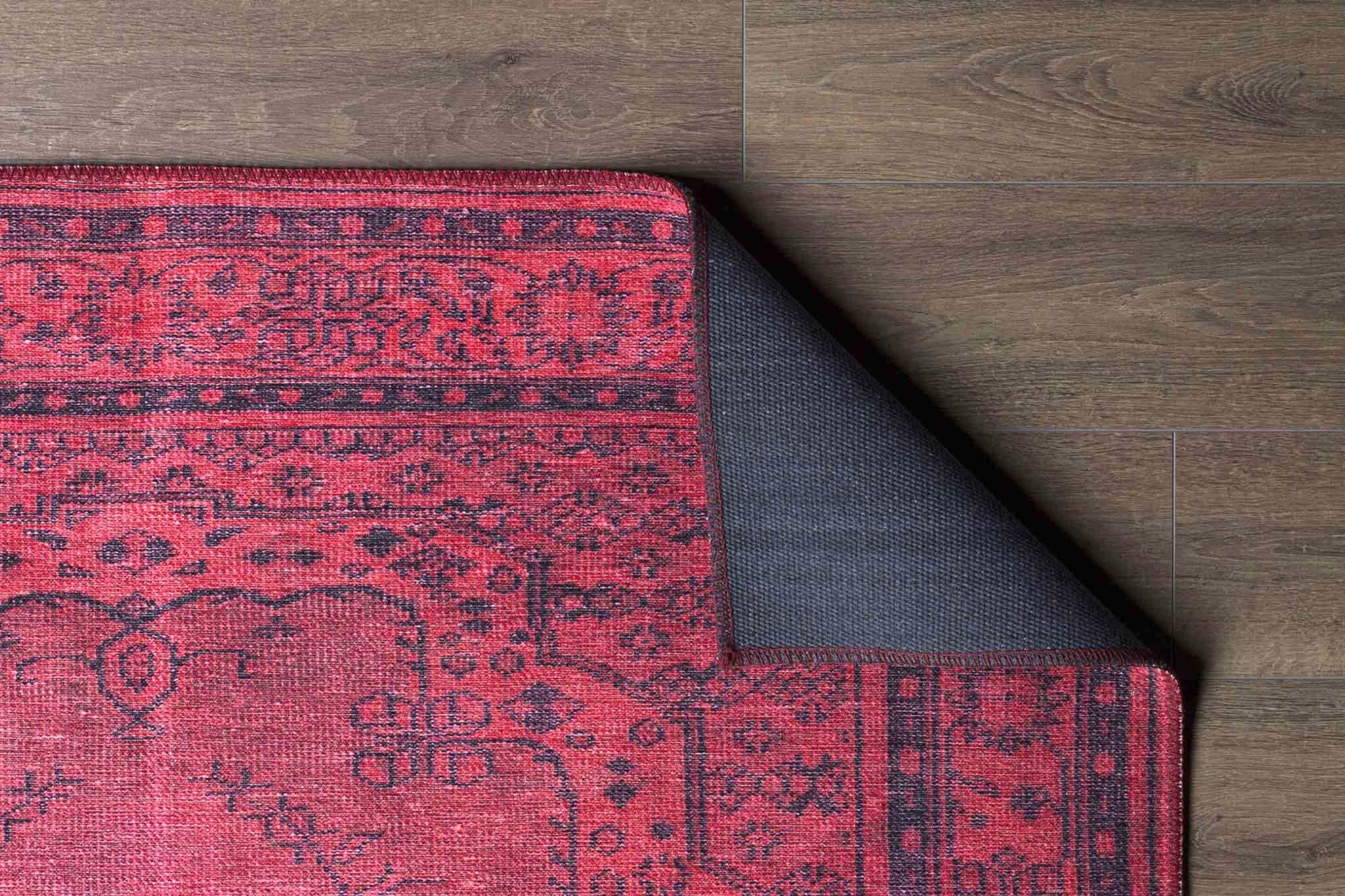 Azra Turkish Vintage Red and Blue Rug