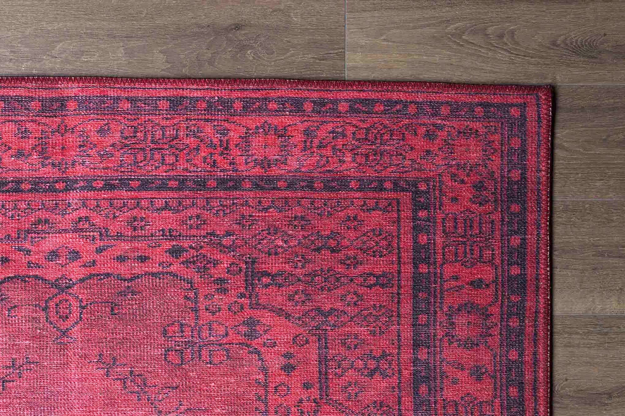 Azra Turkish Vintage Red and Blue Rug