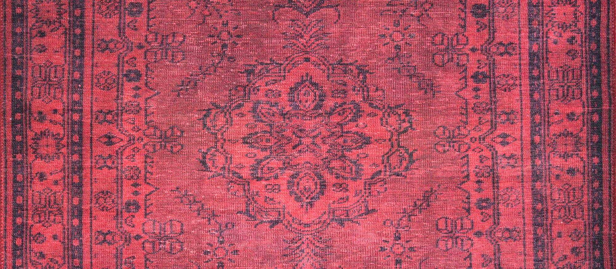 Azra Turkish Vintage Red and Blue Rug