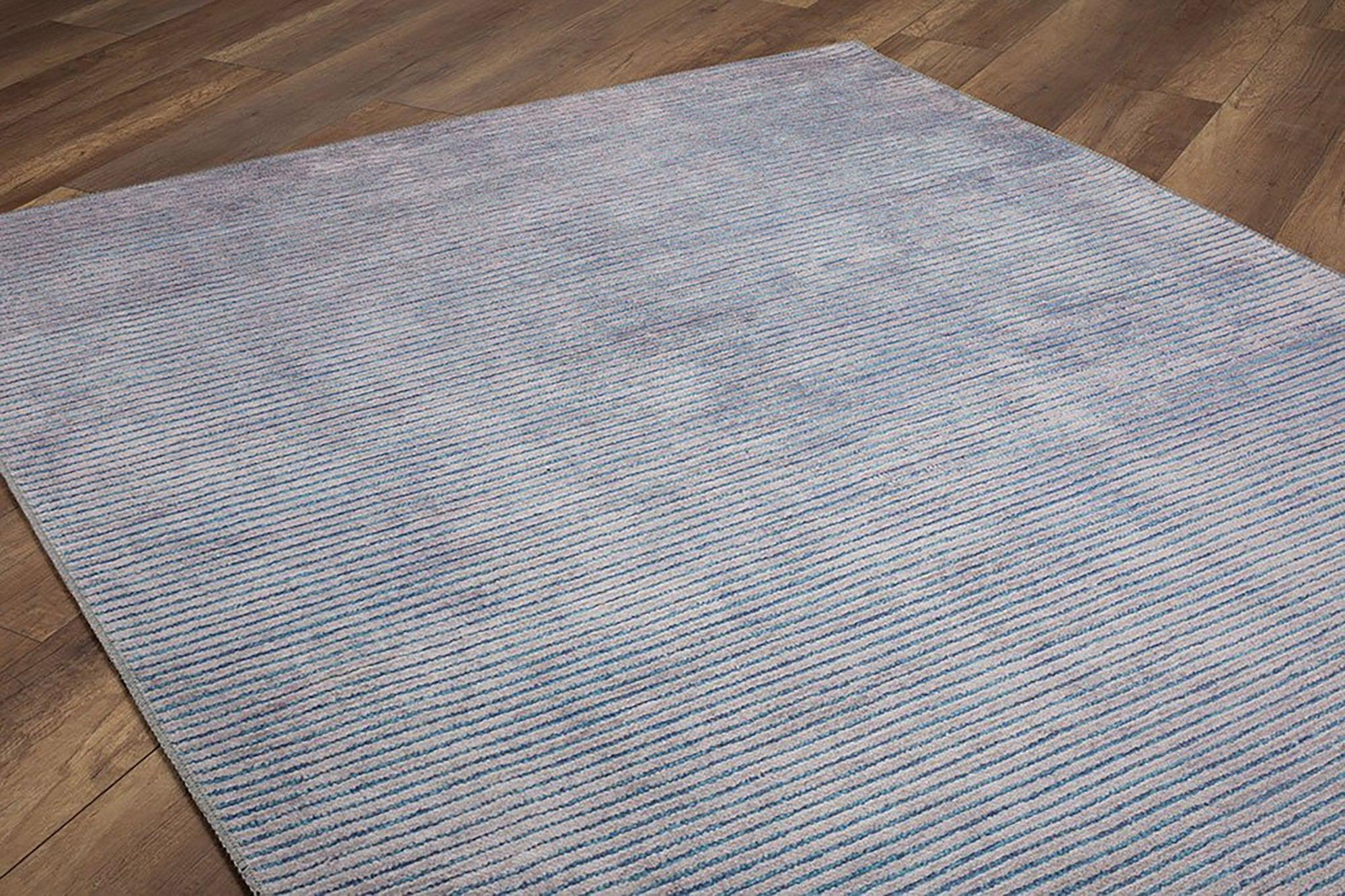 Bala Modern Blue Silver Gray Rug
