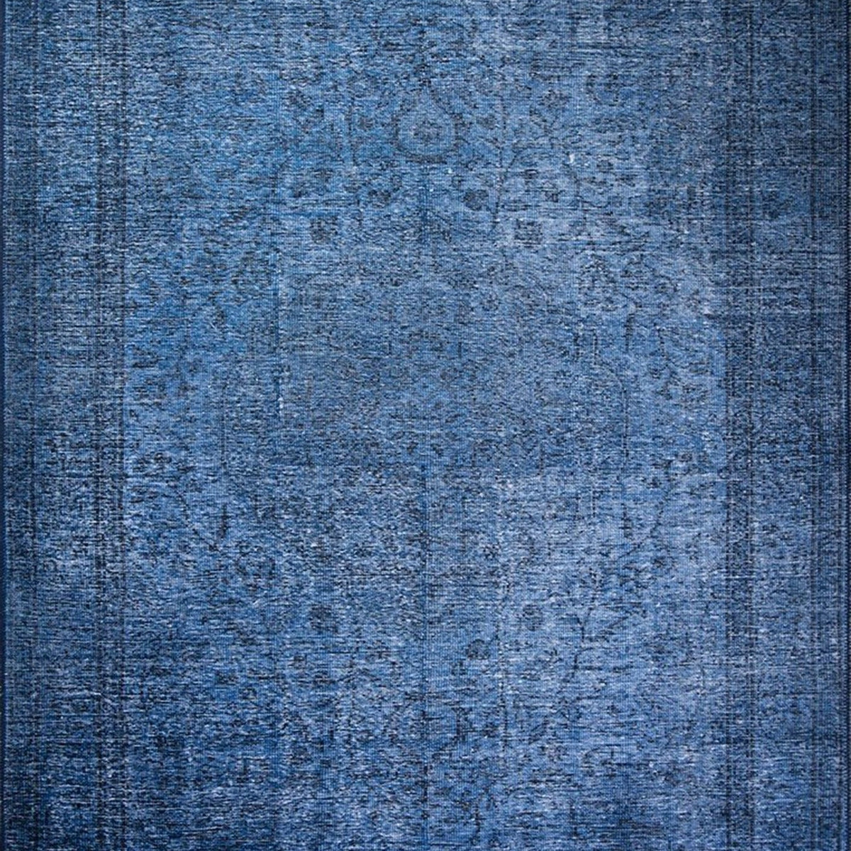 Banu Turkish Modern Blue Rug – fame