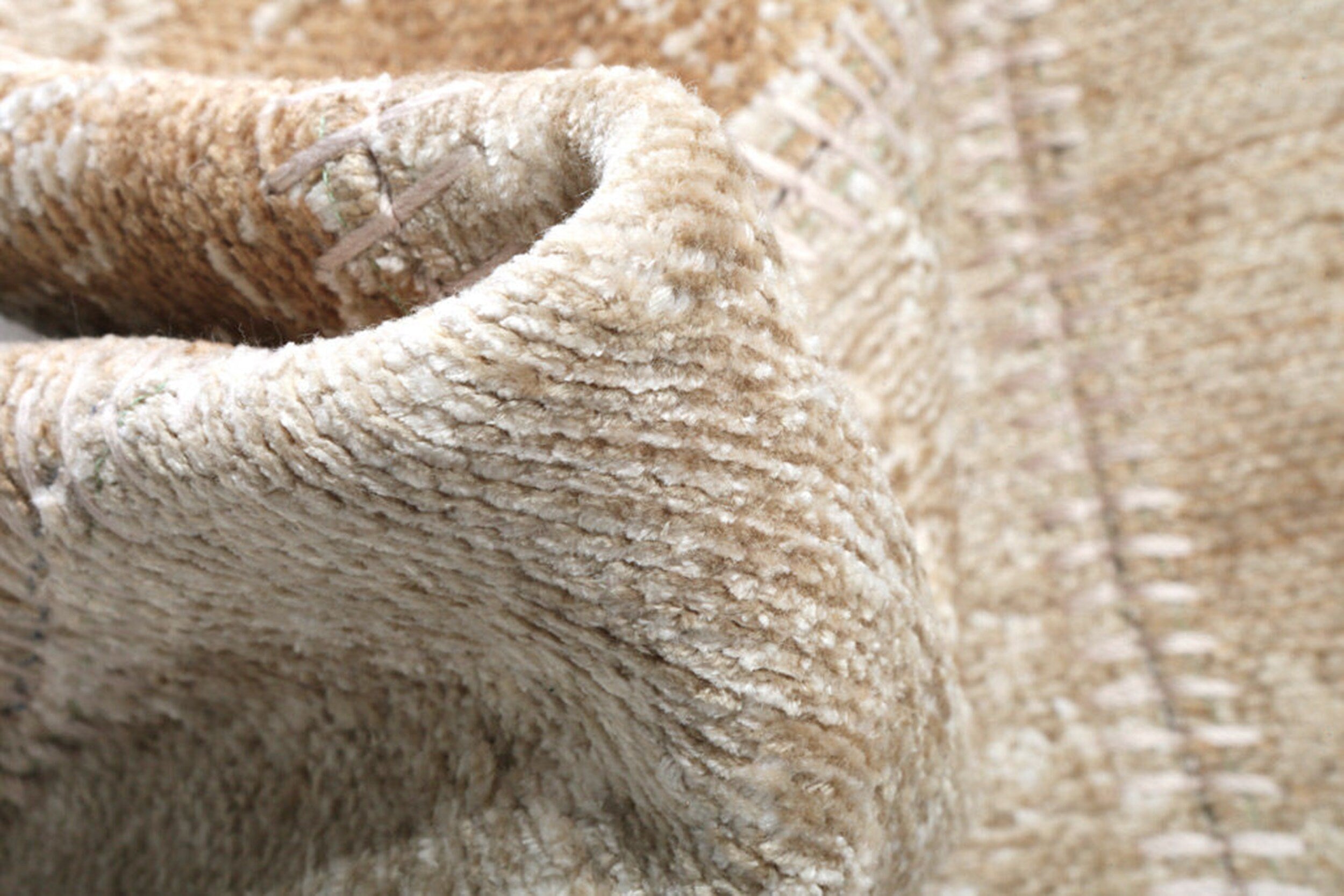 Ayden Beige Patchwork Distressed Turkish Rug