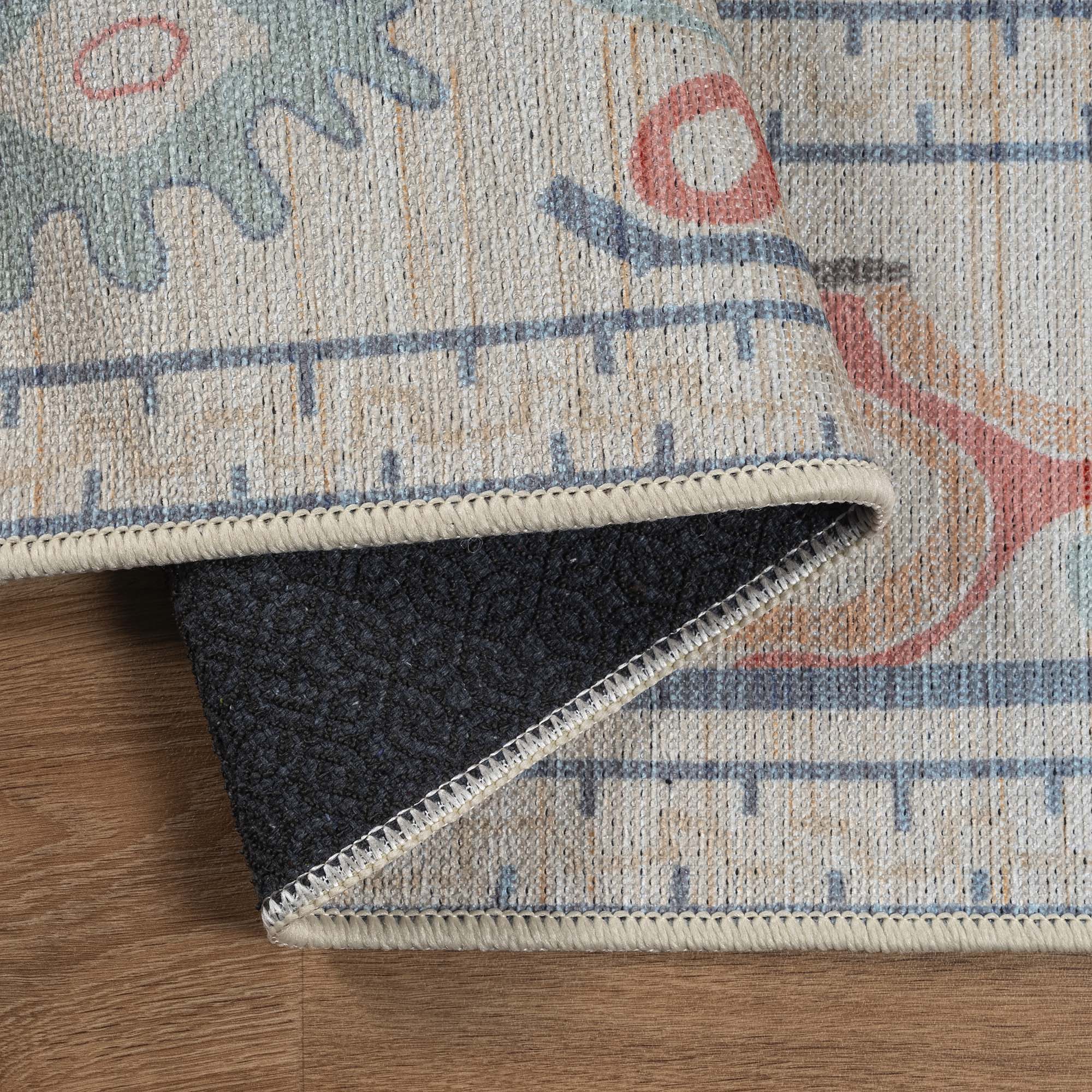 Beige Oushak Area Washable Rug