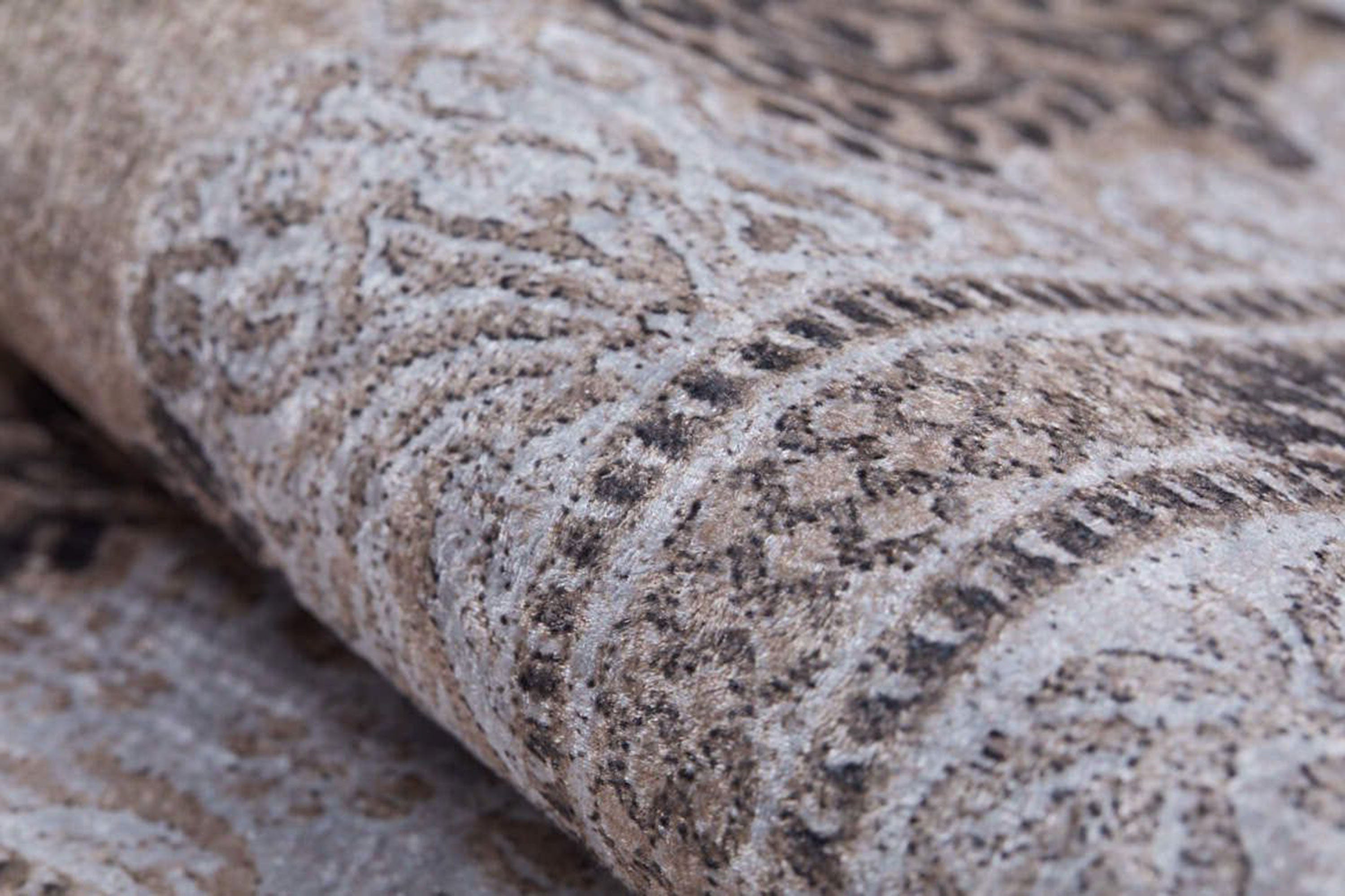 Belba Turkish Kilim Beige Blush Faded Brown Rug