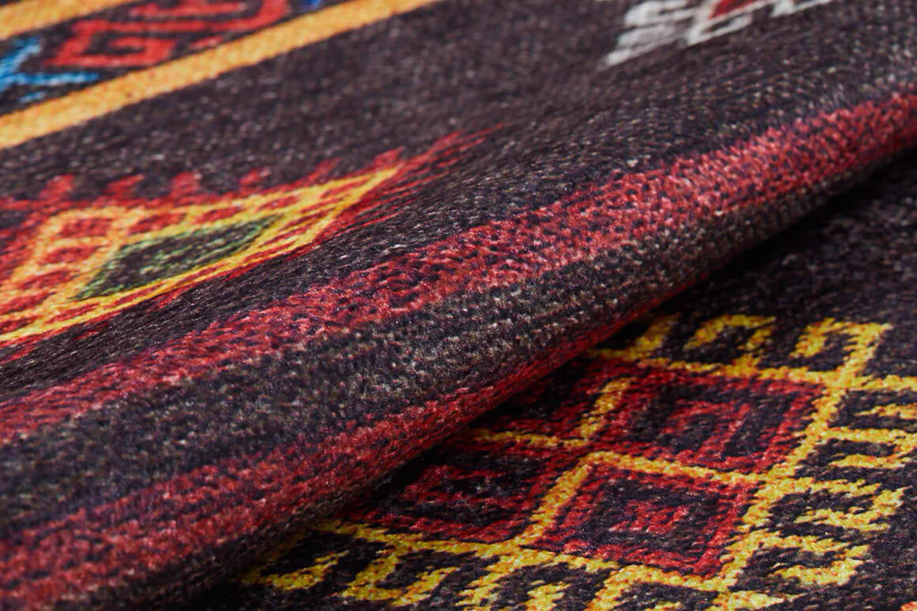 Bouni Dark Brown Turkish Kilim Rug