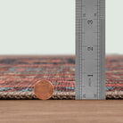 Brick Color Oushak Area Washable Rug