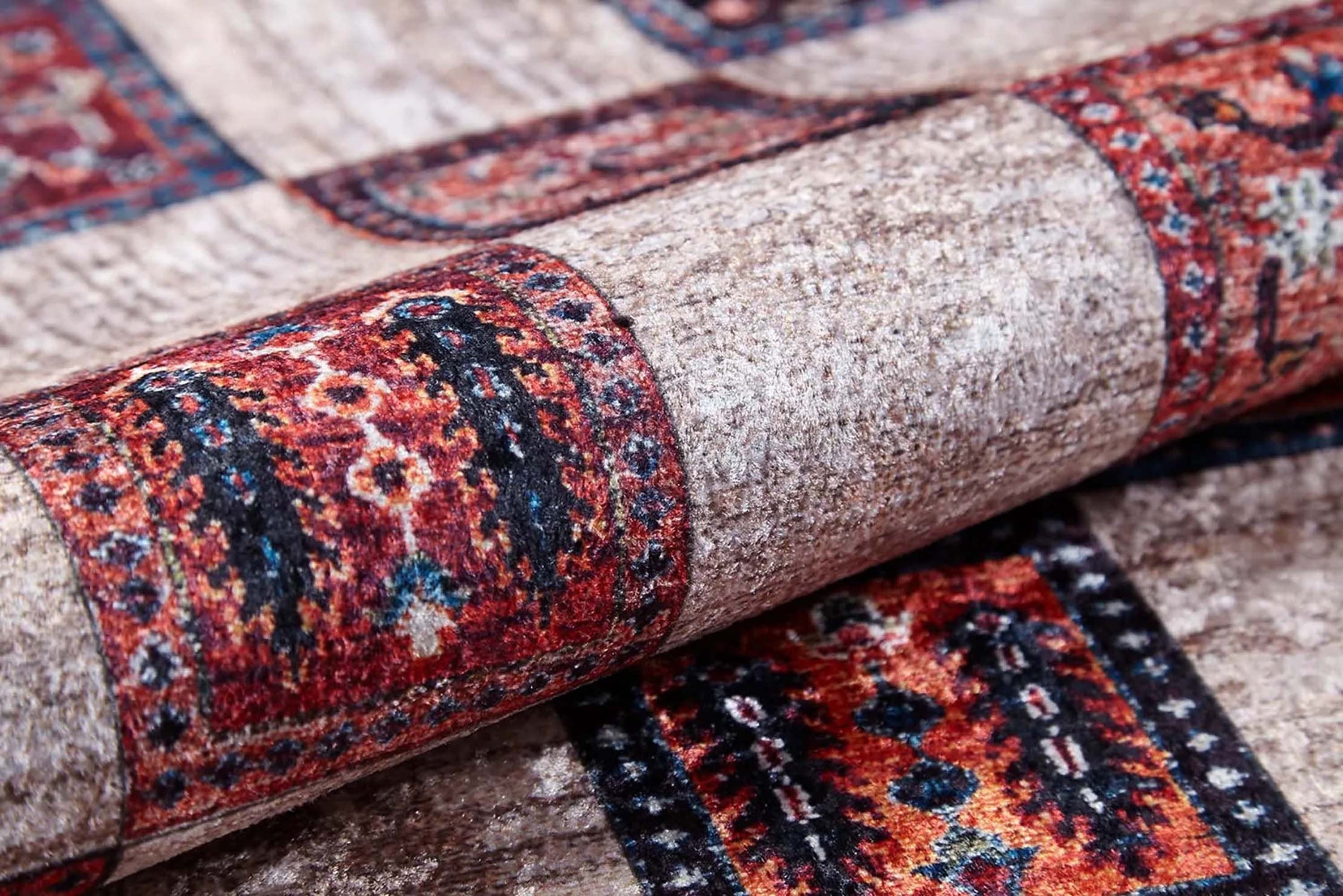 Cana Turkish Beige Blush &amp; Gray Rug.