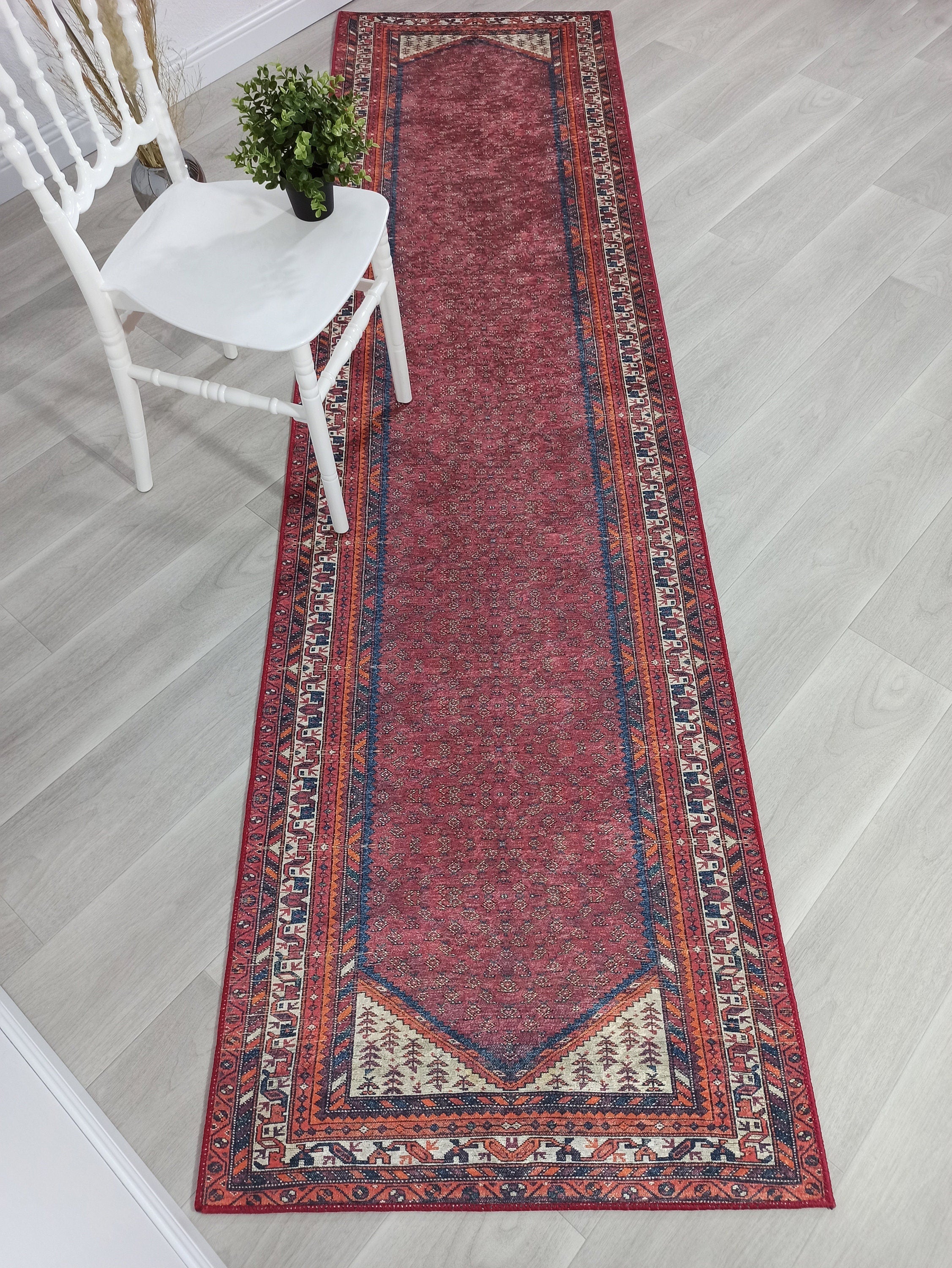 Cheka Turkish Red Beige Runner