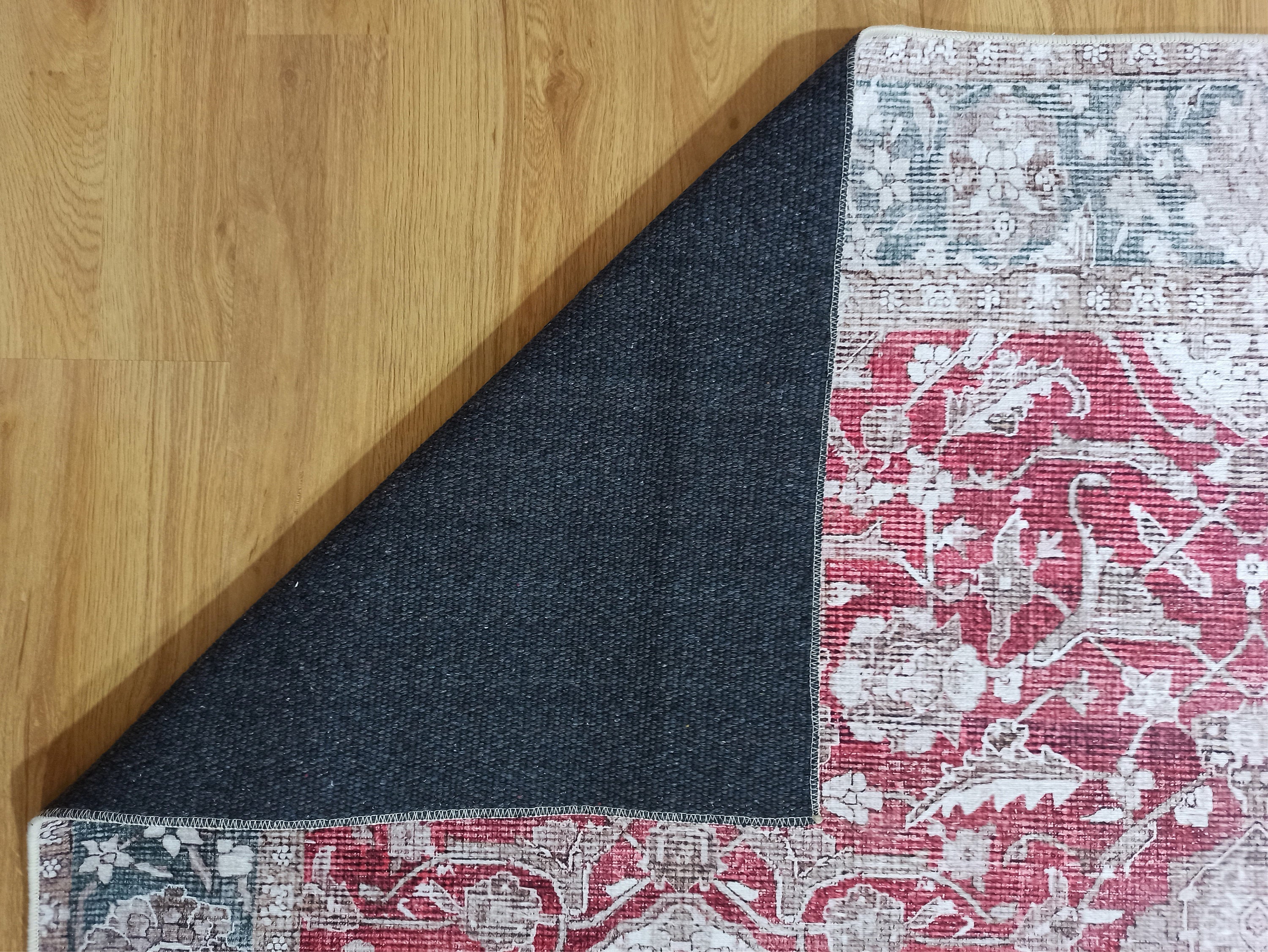 Dada Persian Vintage Red & Neutral Gray Rug