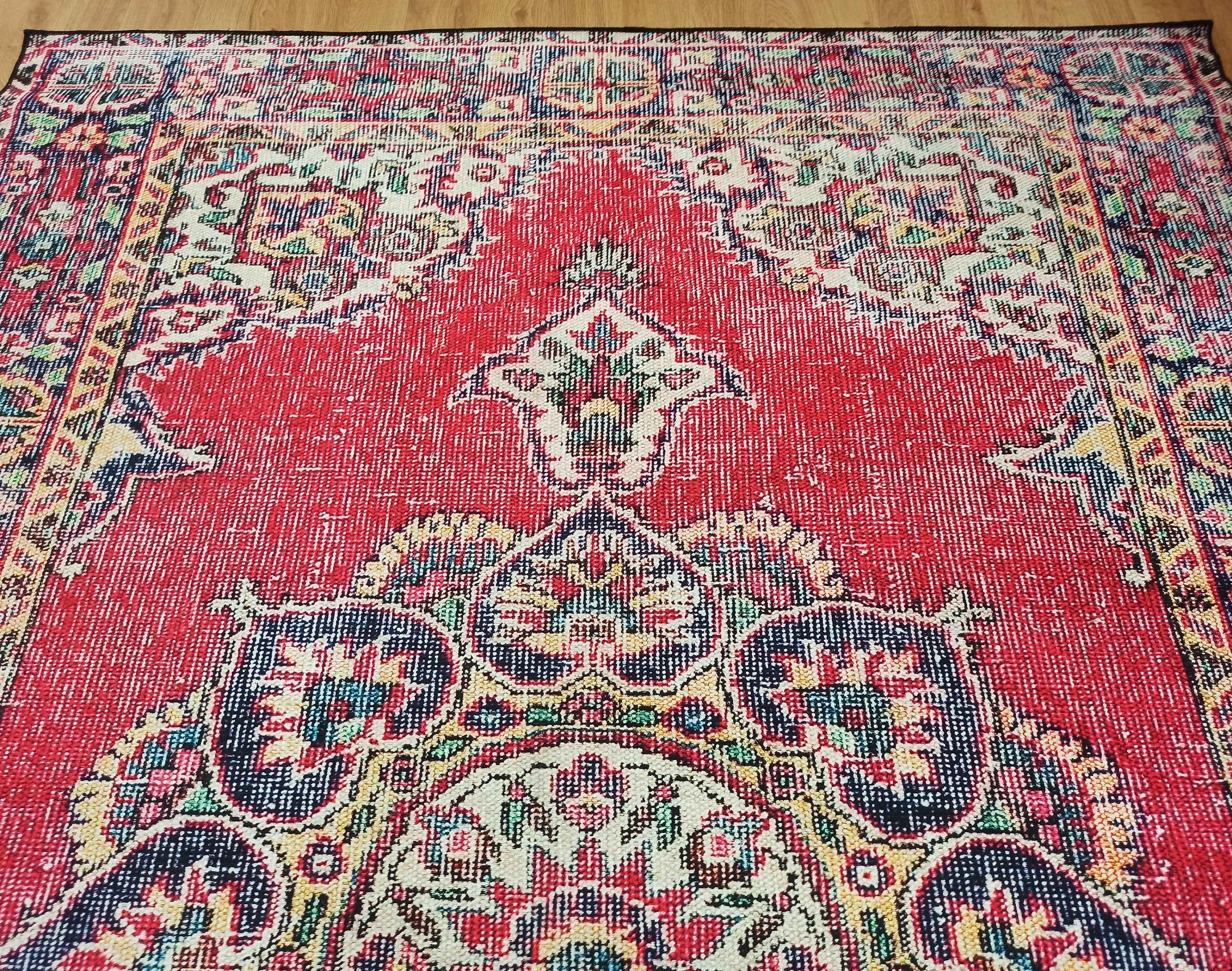 Darya Rug Turkish Red Vintage Area Rug