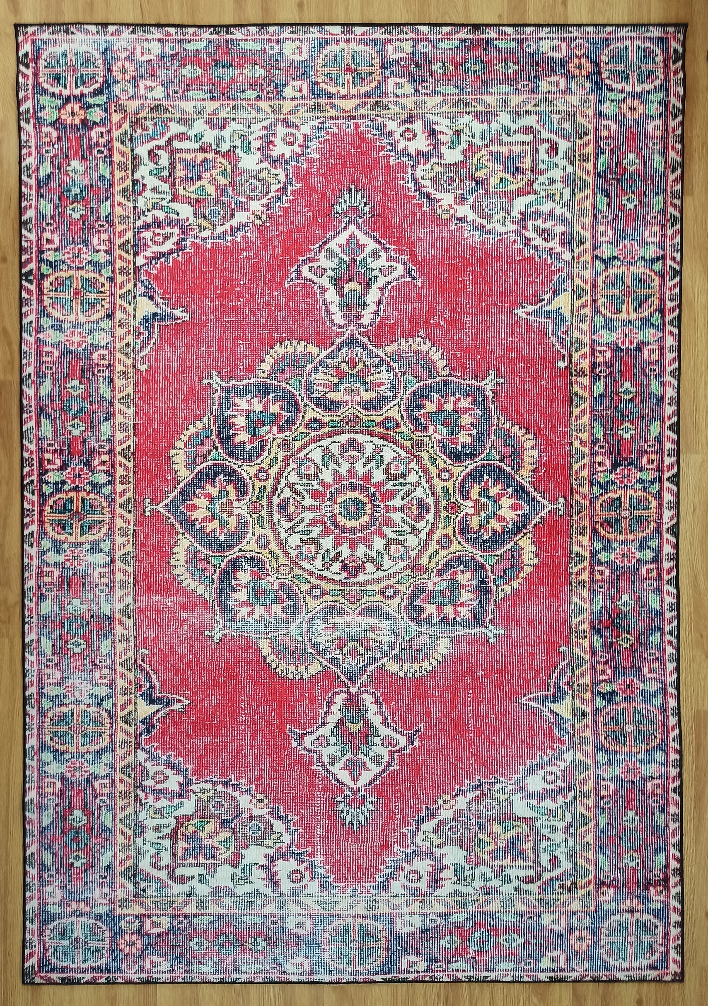 Darya Rug Turkish Red Vintage Area Rug