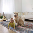 Earth Tones Oushak Area Washable Rug