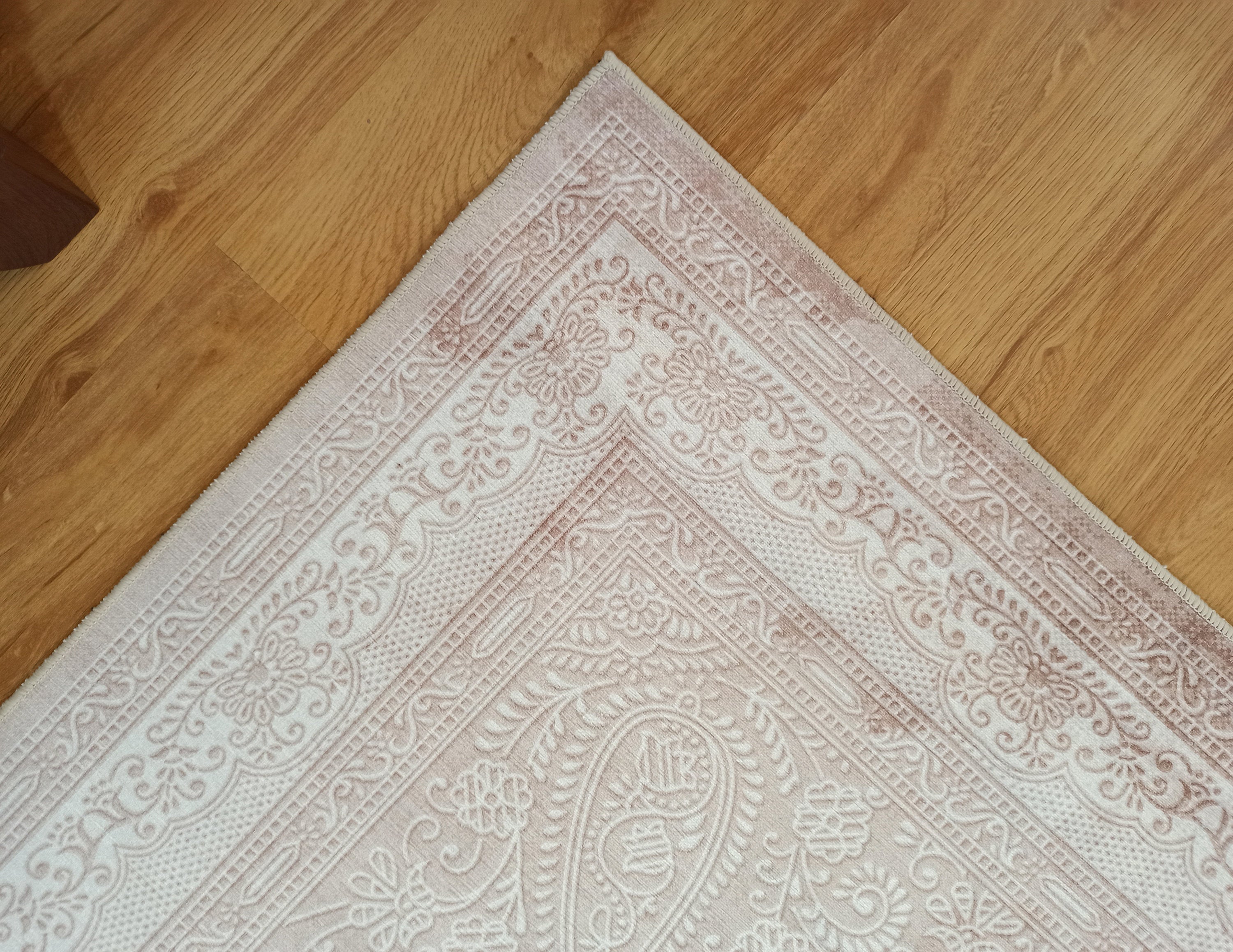 Ela Rug Faded Neutral Beige Vintage Area Rug