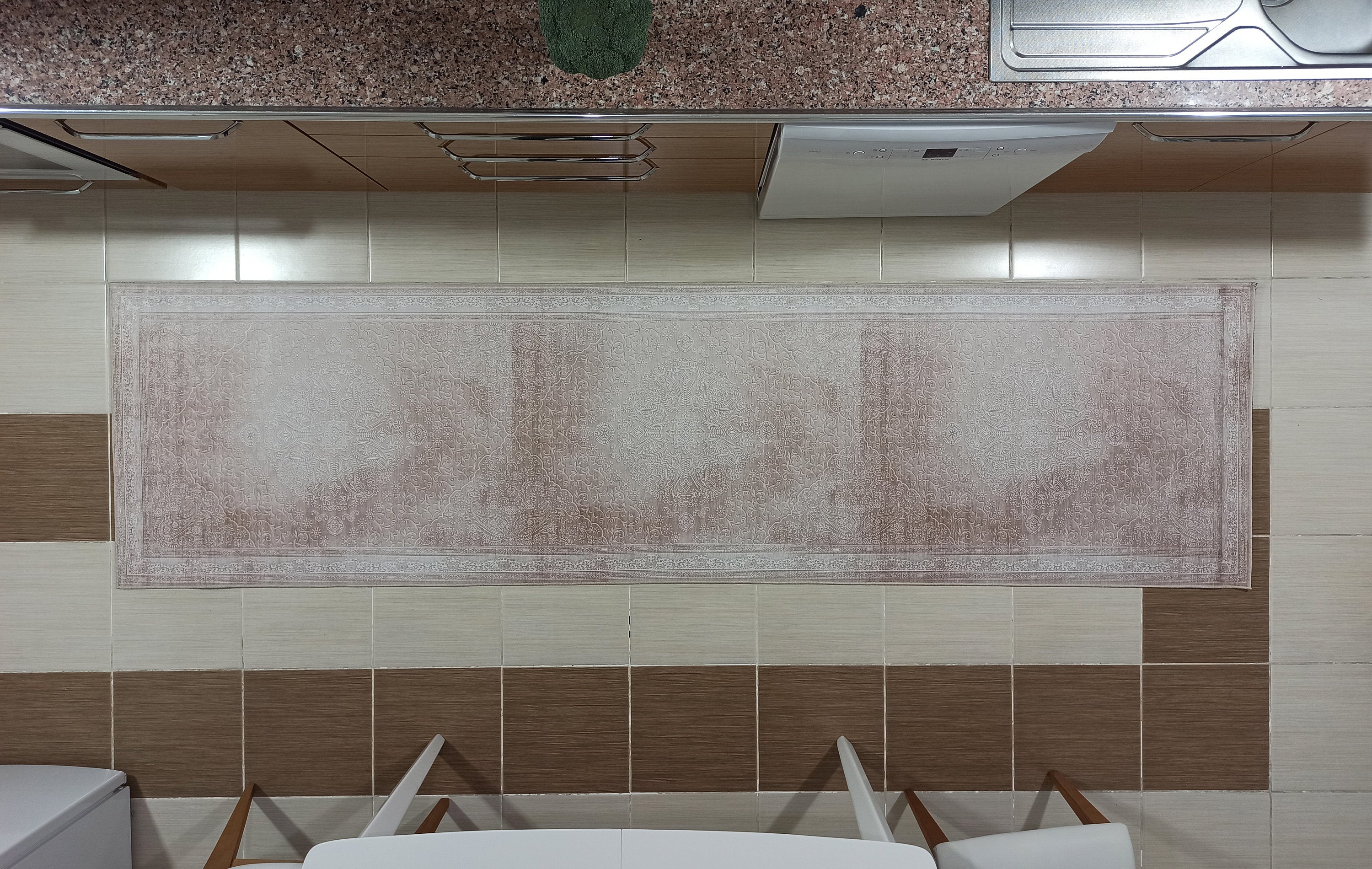 Ela Rug Faded Neutral Beige Vintage Area Rug