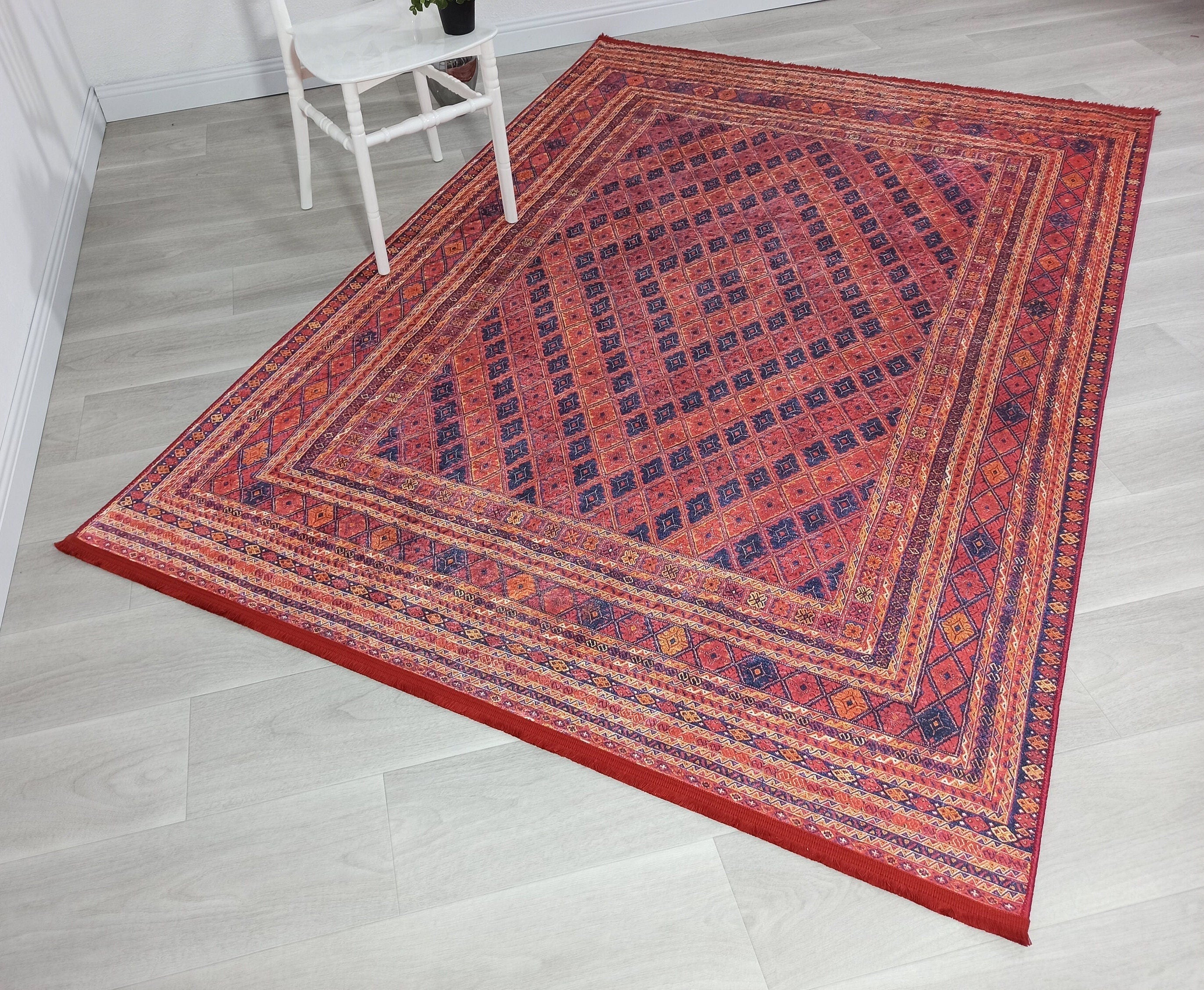 Elda Turkish Red Vintage Rug