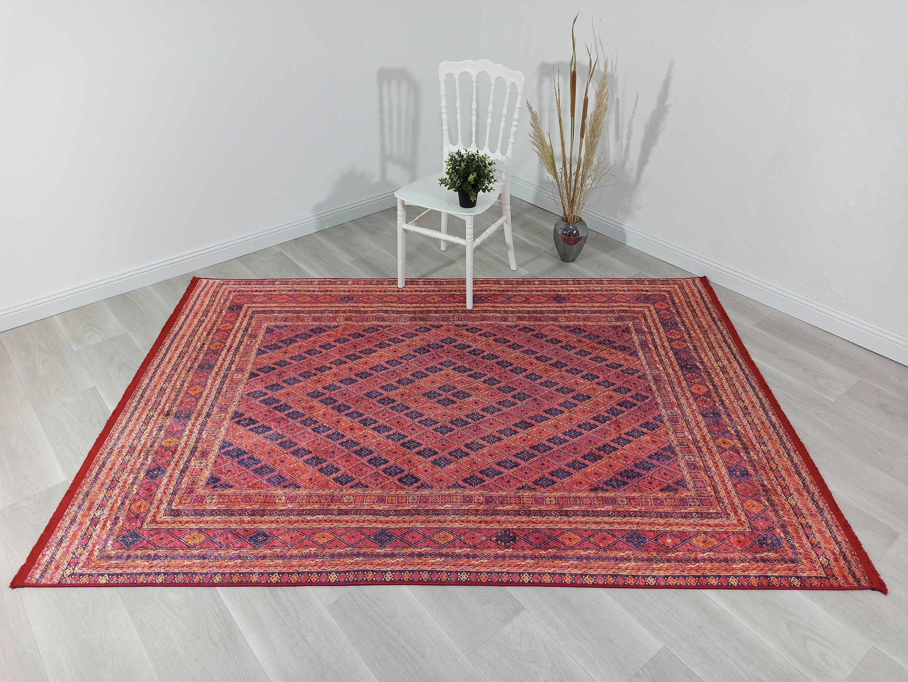 Elda Turkish Red Vintage Rug