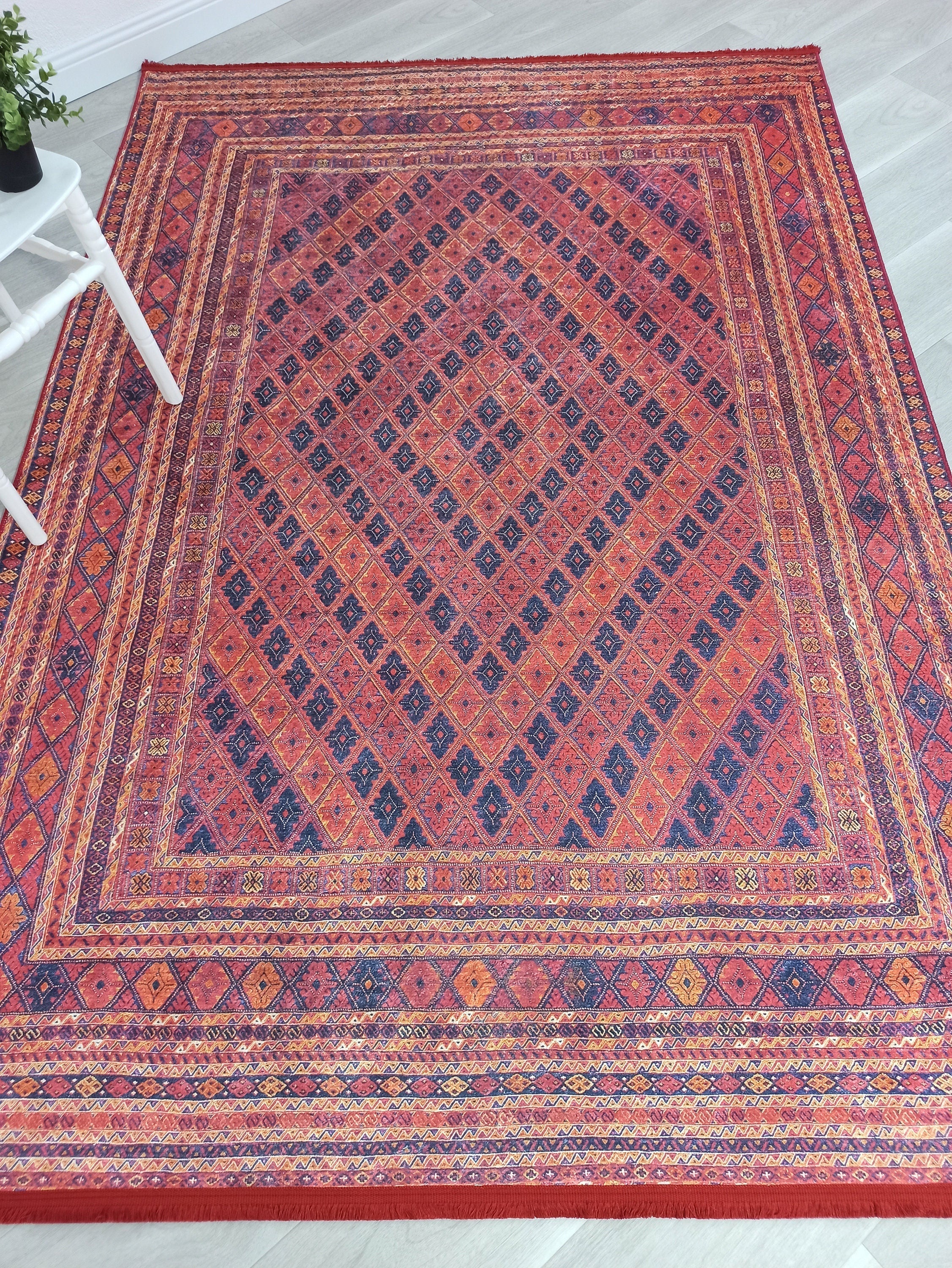 Elda Turkish Red Vintage Rug