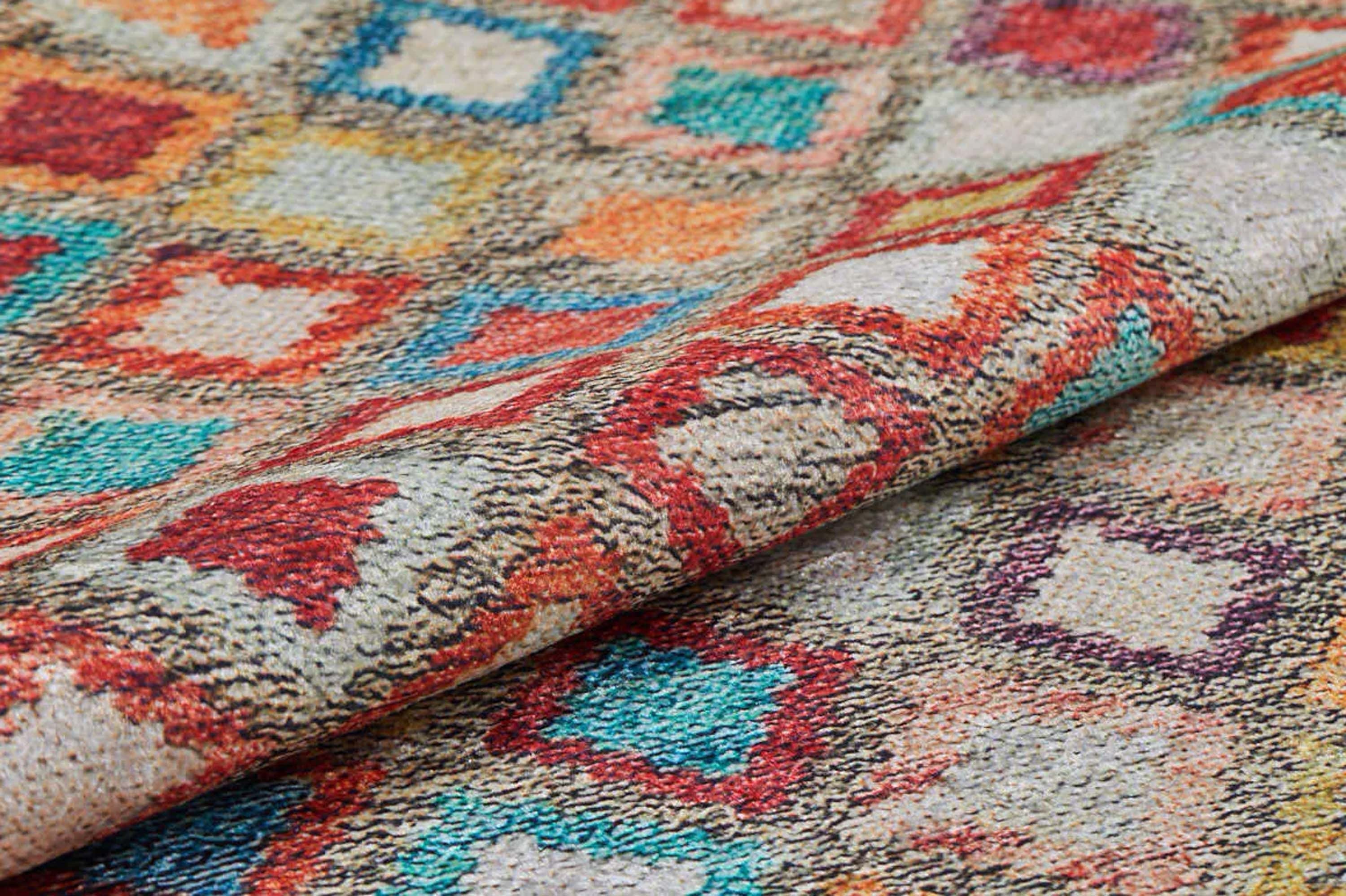 Emel Turkish Colorful Kilim Rug