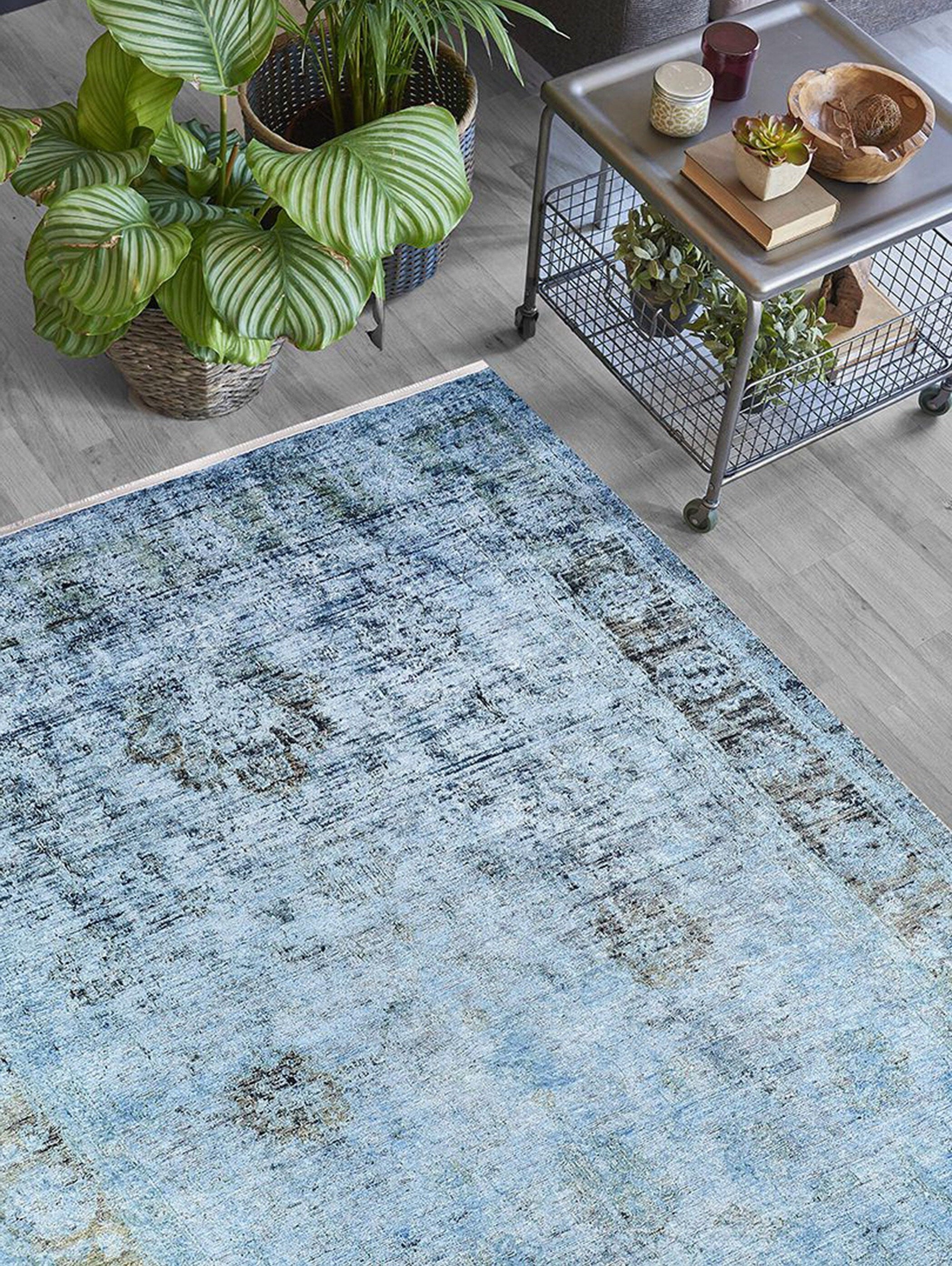Emma Turkish Light Blue Oushak Rug