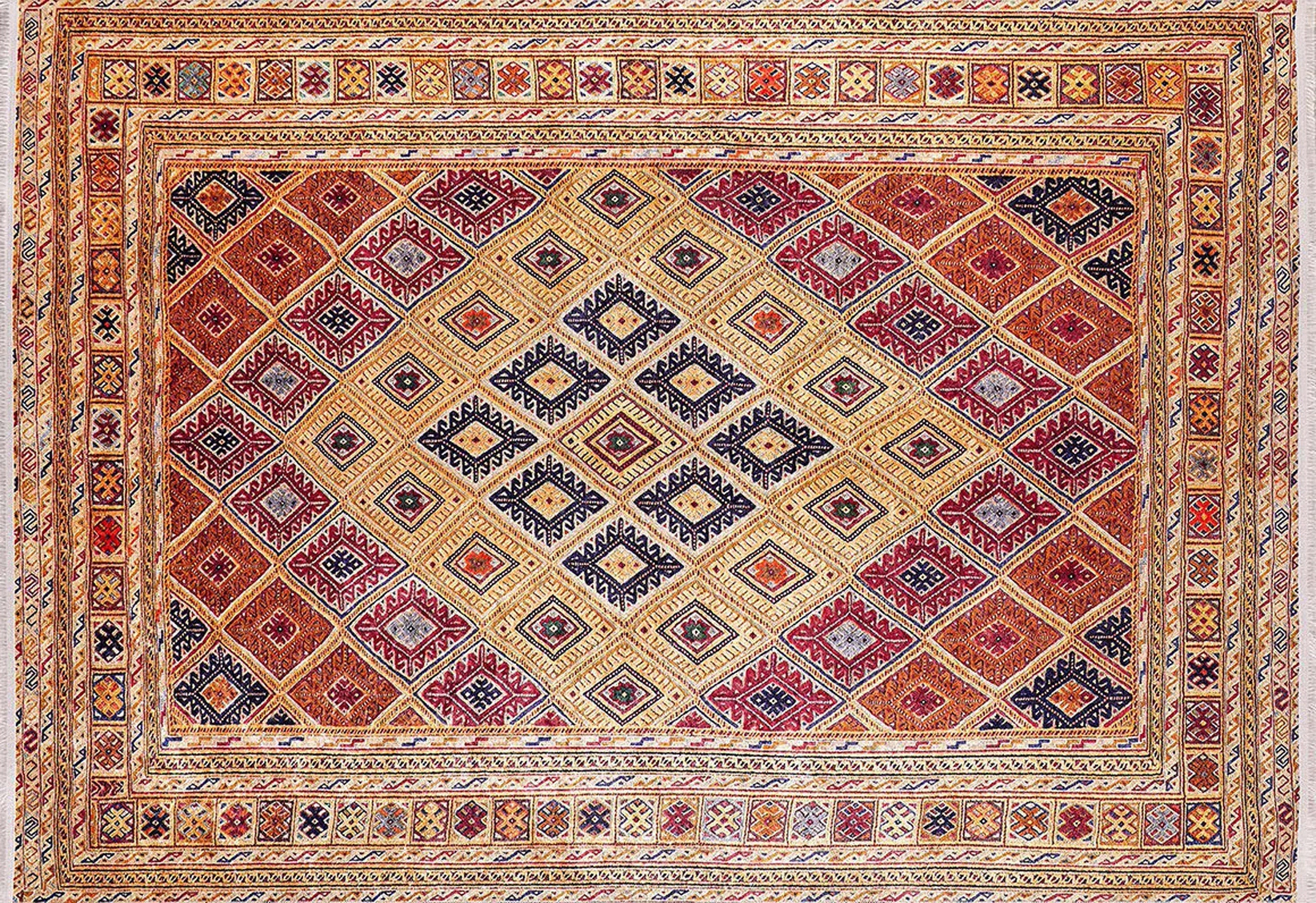 Emra Turkish Kilim Muted Orange Rug