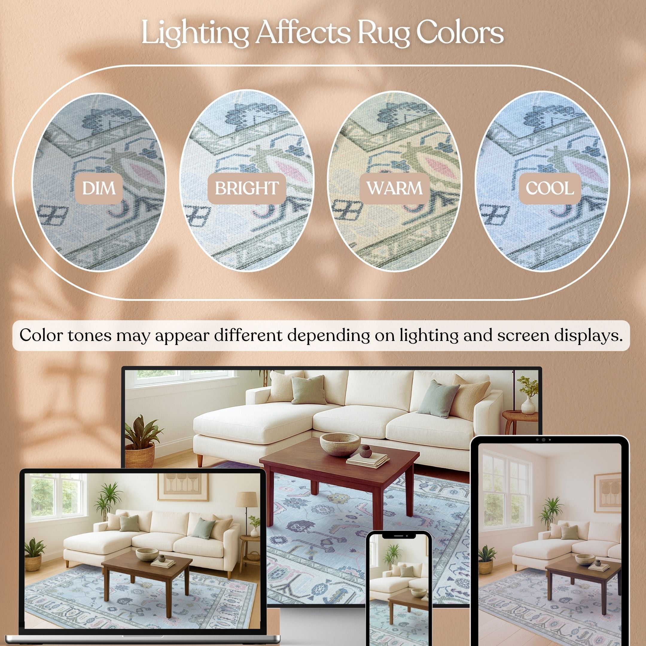 Corinne Pastel Blue Cream Modern Oushak Rug