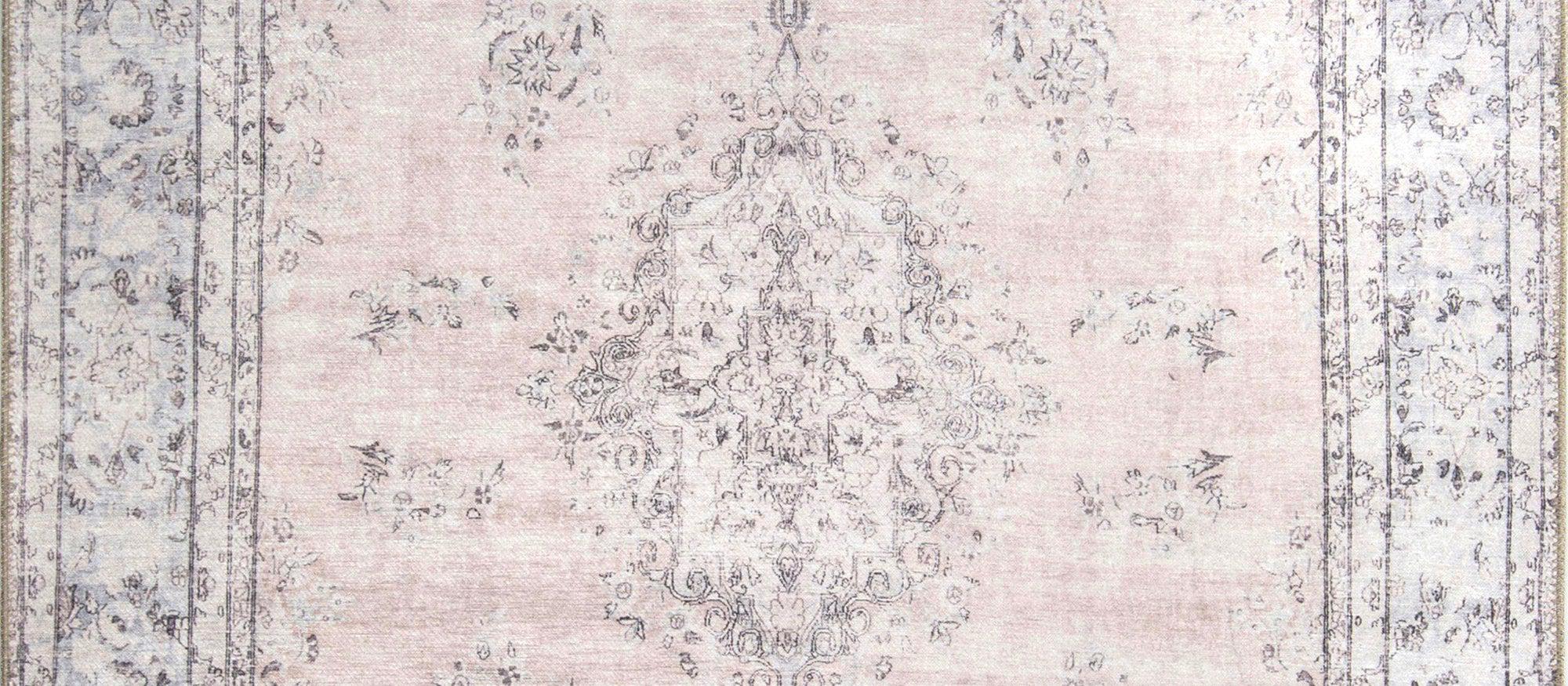 Fara Rug Turkish Neutral Faded Ivory Rug