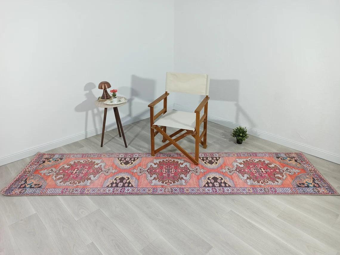 Farda Rug Turkish Blush Coral Pink Rug