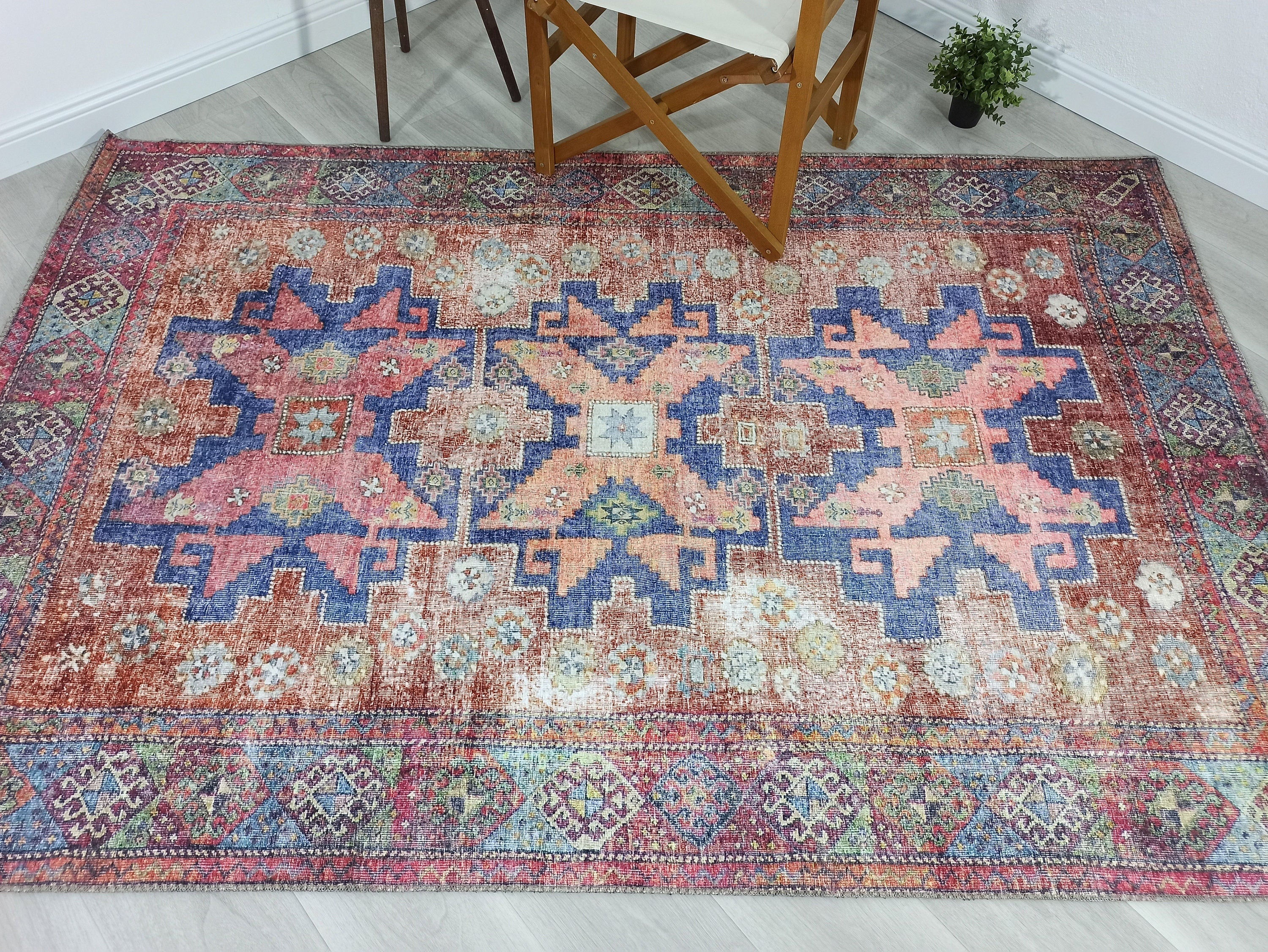Fedra Turkish Beige Blue Red Rug