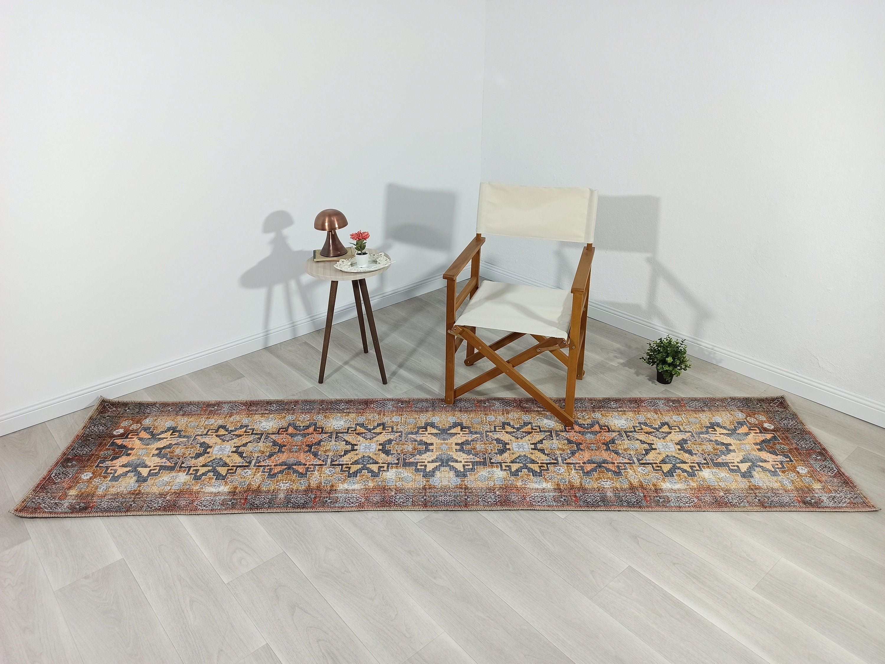 Fedra Turkish Yellow Gold Vintage Rug