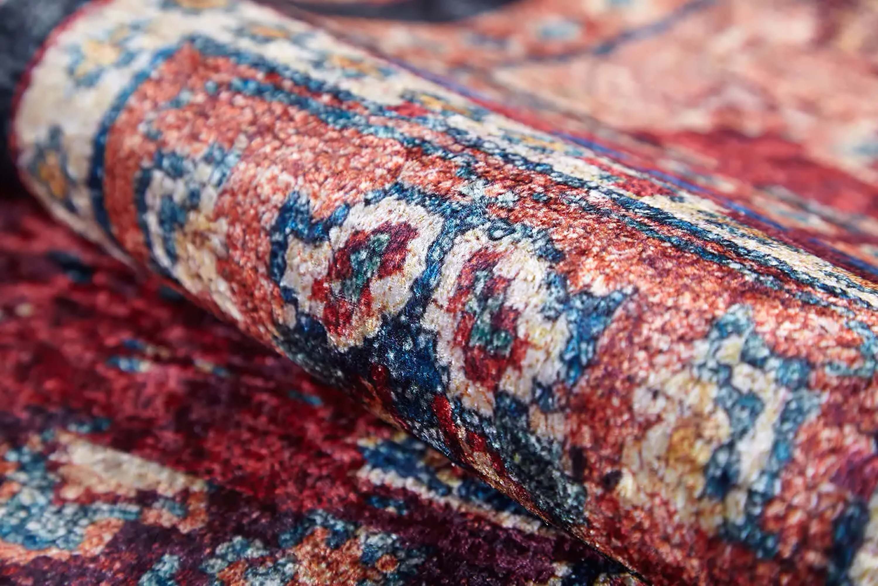 Fulla Antique Red Distressed Turkish Rug