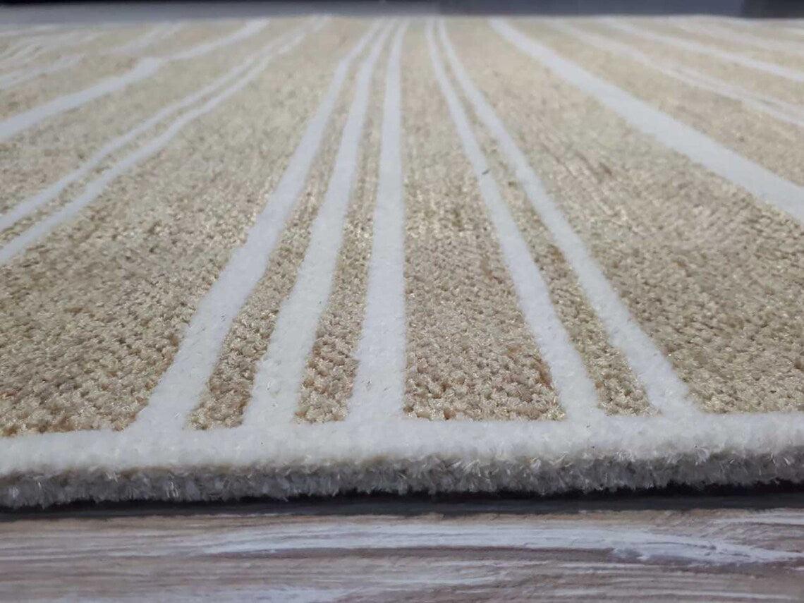Gama Reversible Kilim Beige &amp; White Rug