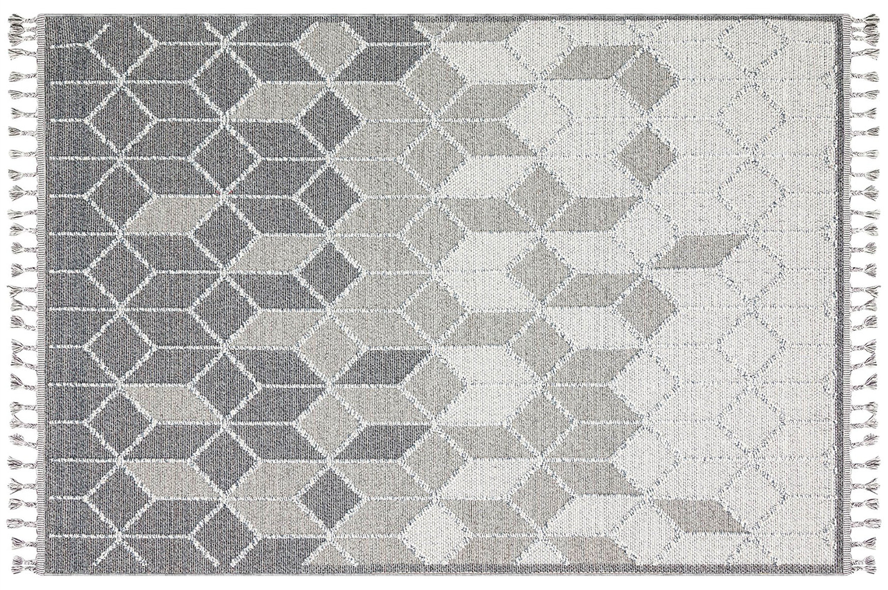 Gri Turkish Modern Kilim Gray Rug