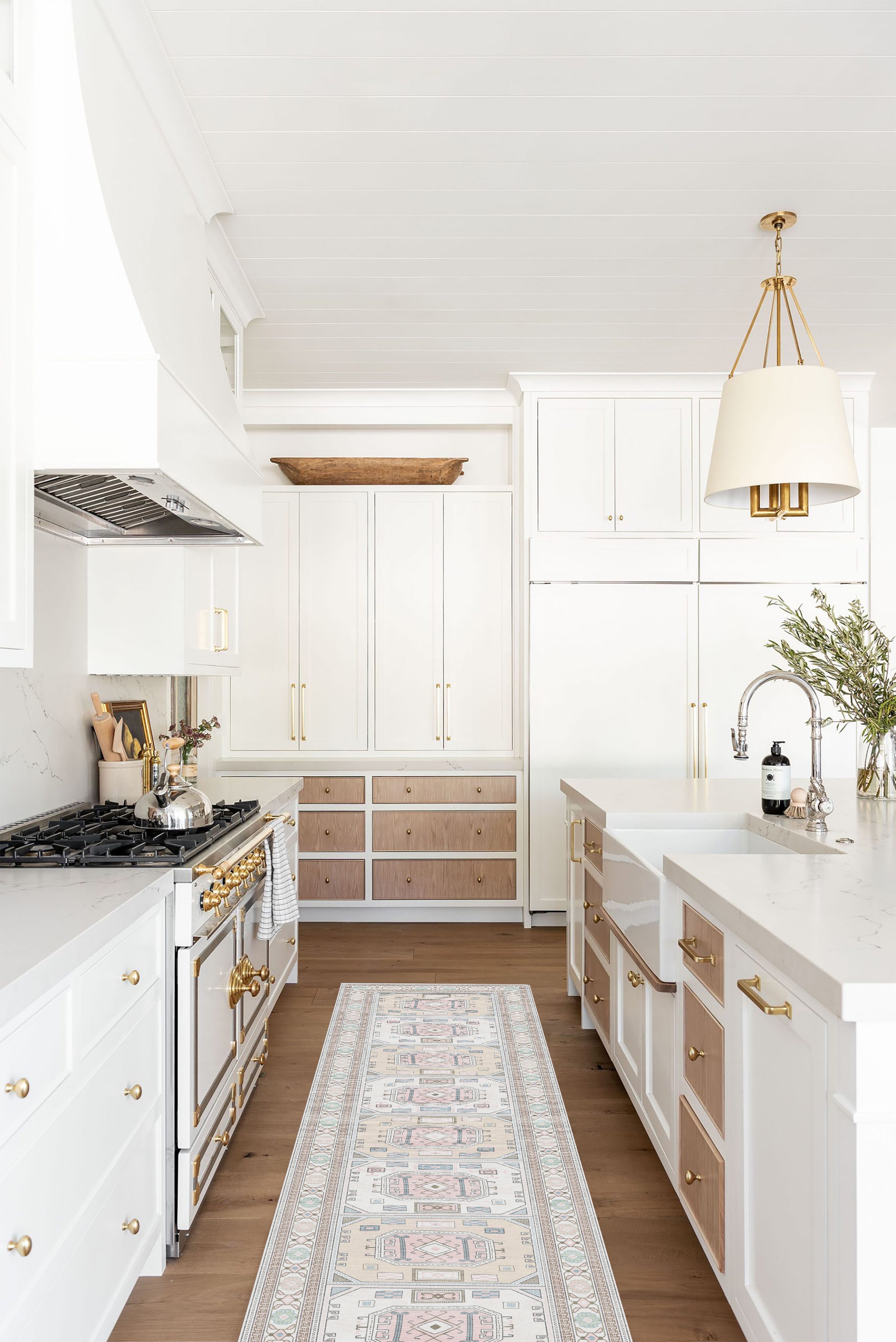 Hazel Brown Cream Modern Turkish Rug