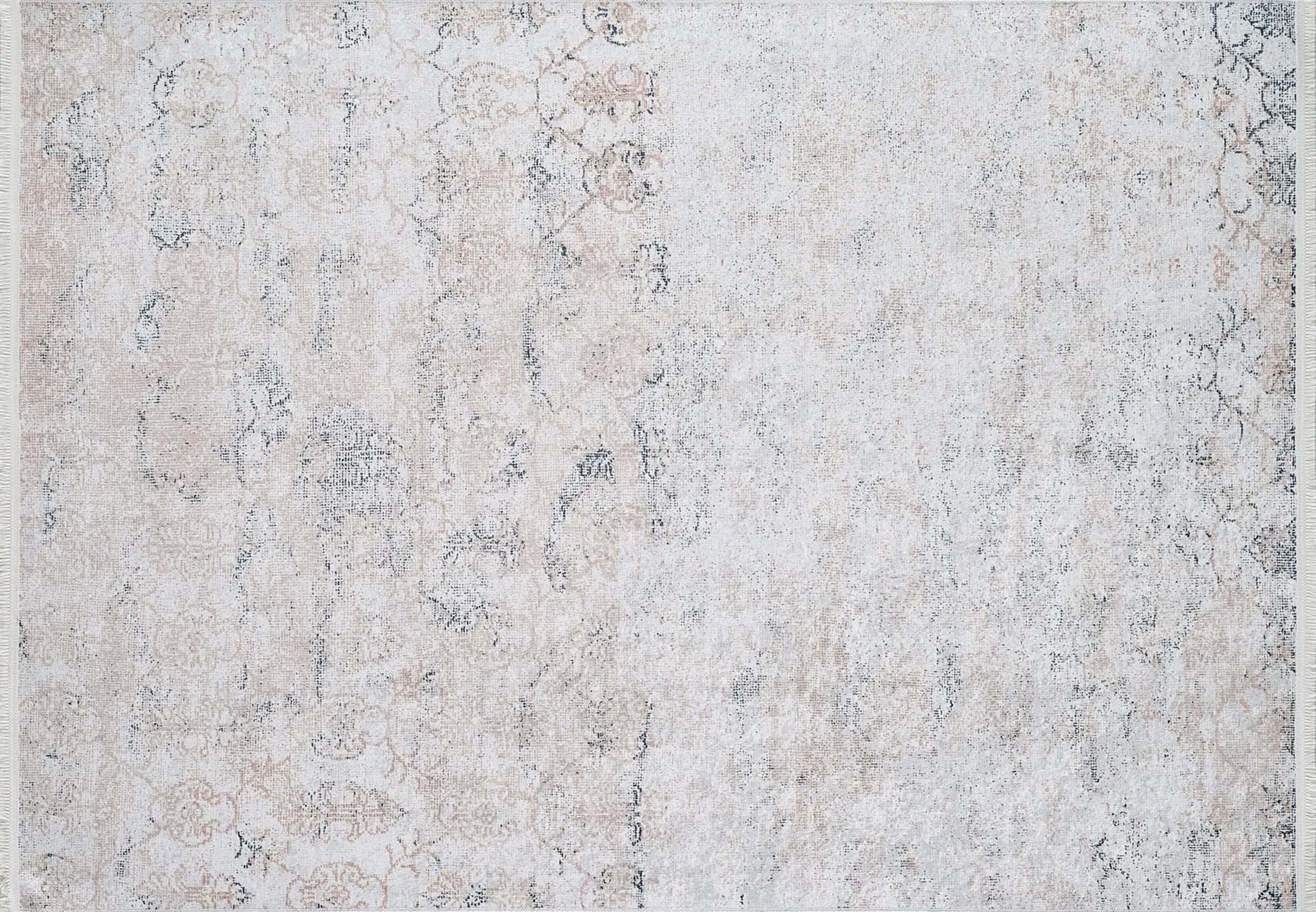 Hilay Turkish Modern Faded Beige Rug