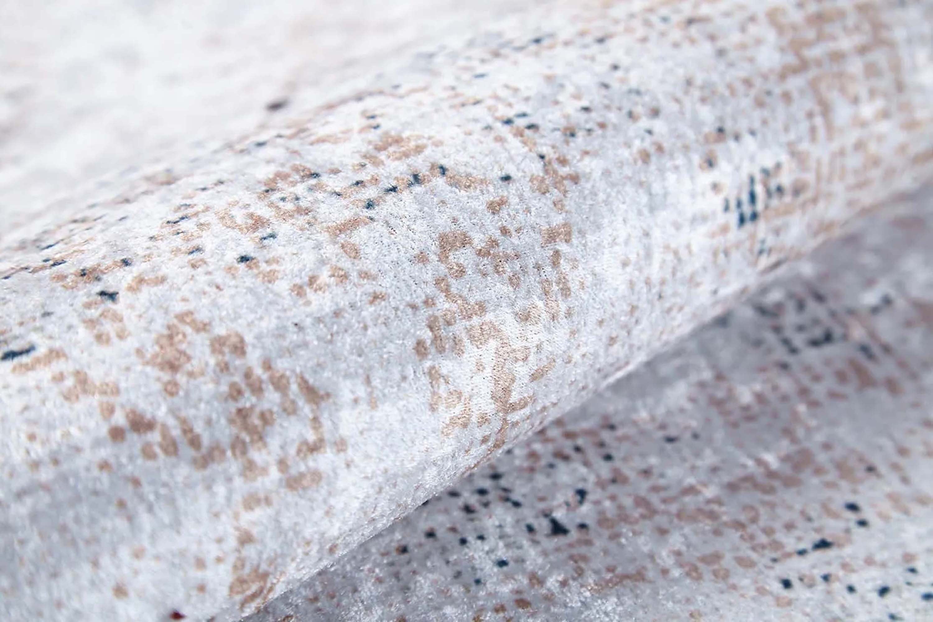 Hilay Turkish Modern Faded Beige Rug