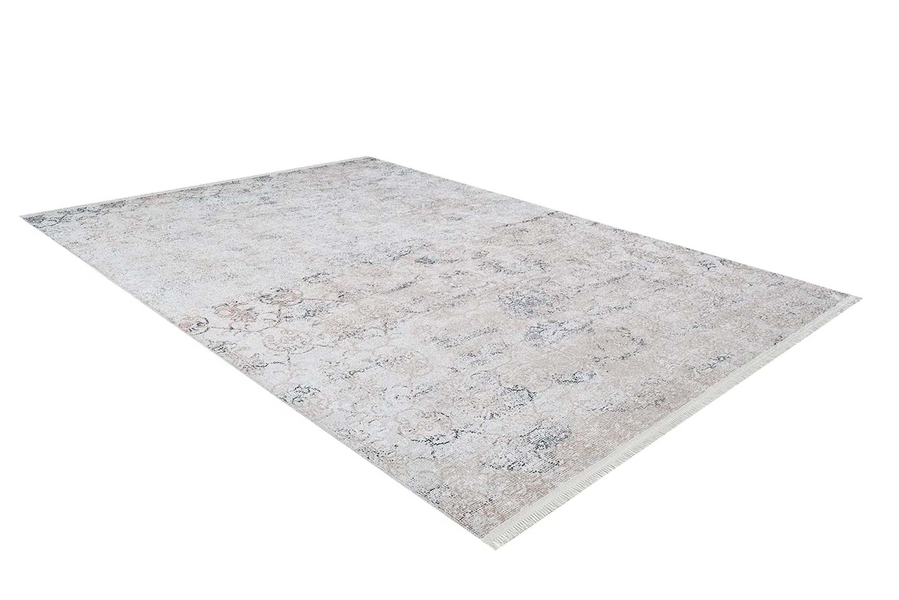Hilay Turkish Modern Faded Beige Rug