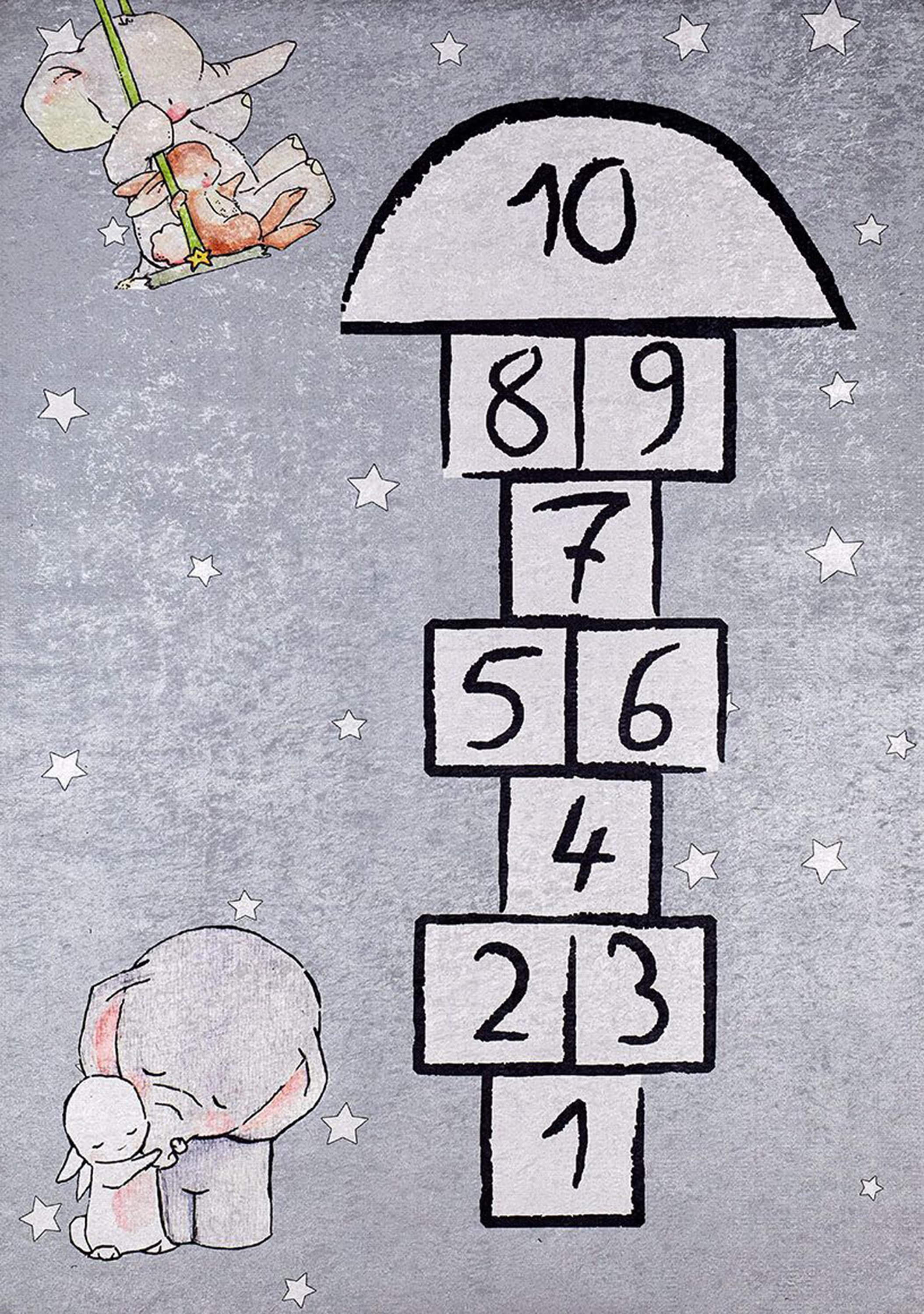 Hopa Hopscotch Kids Play Rug