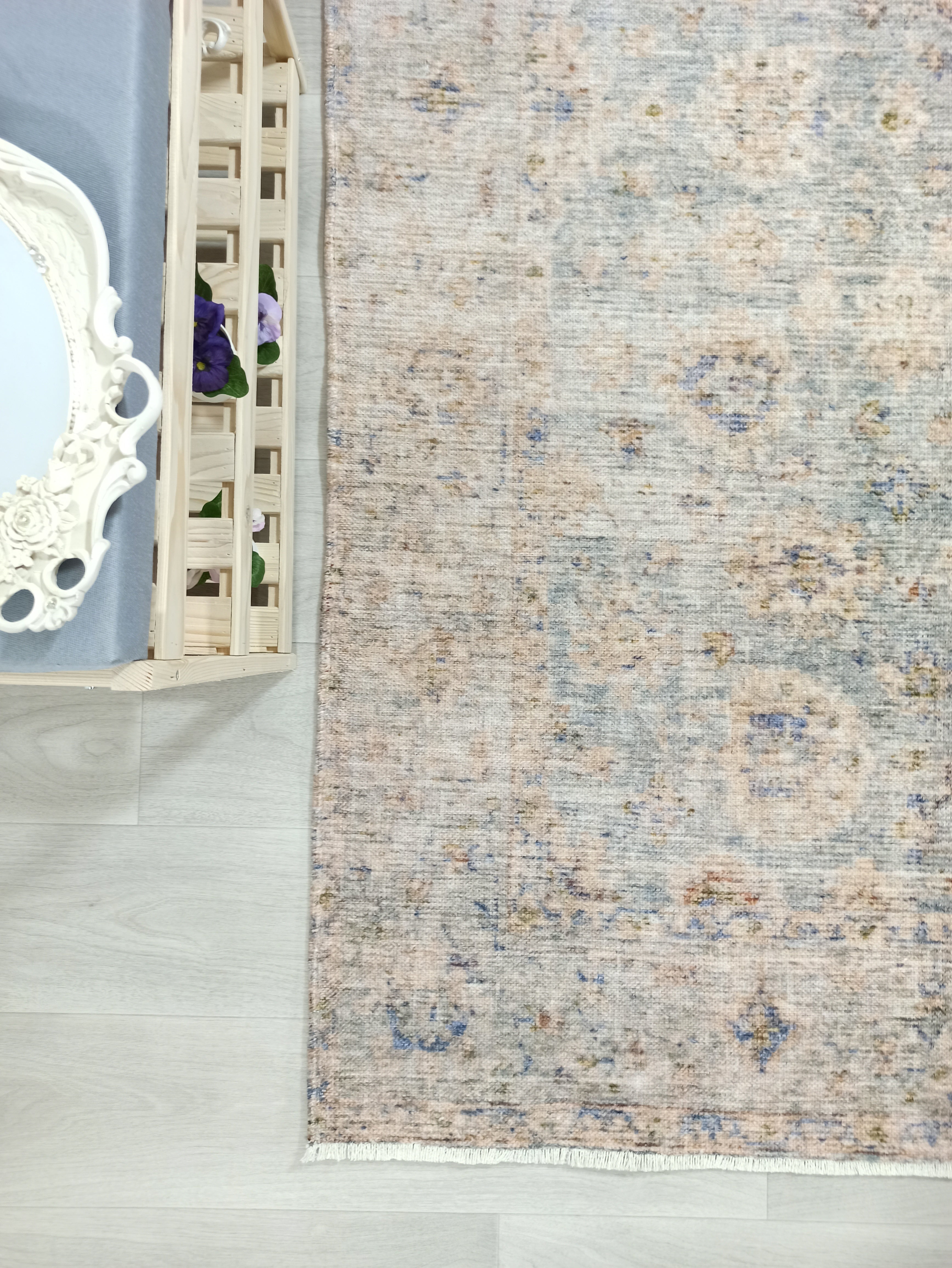 Lubna Turkish Vintage Style Beige-Blush Rug