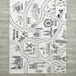 Kids World Play Mat Rug, Famous Places Nursery Activity Area Road Toddler Children Playroom Playmat Minimalist Interactive Birthday Gift