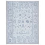 Inas Neutral Gray White Oushak Rug
