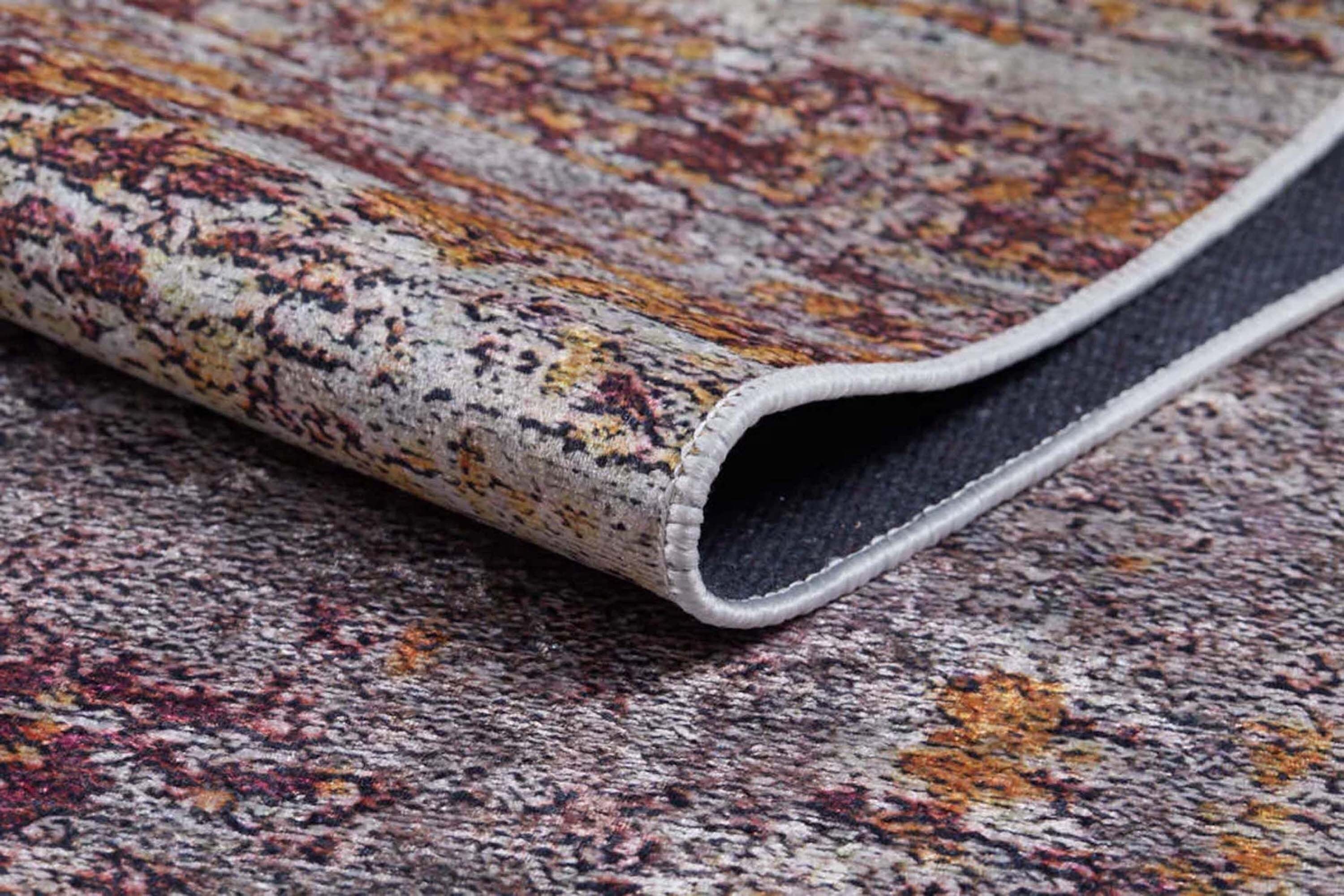 Iva Abstract Ivory Beige Gold Brown Rug